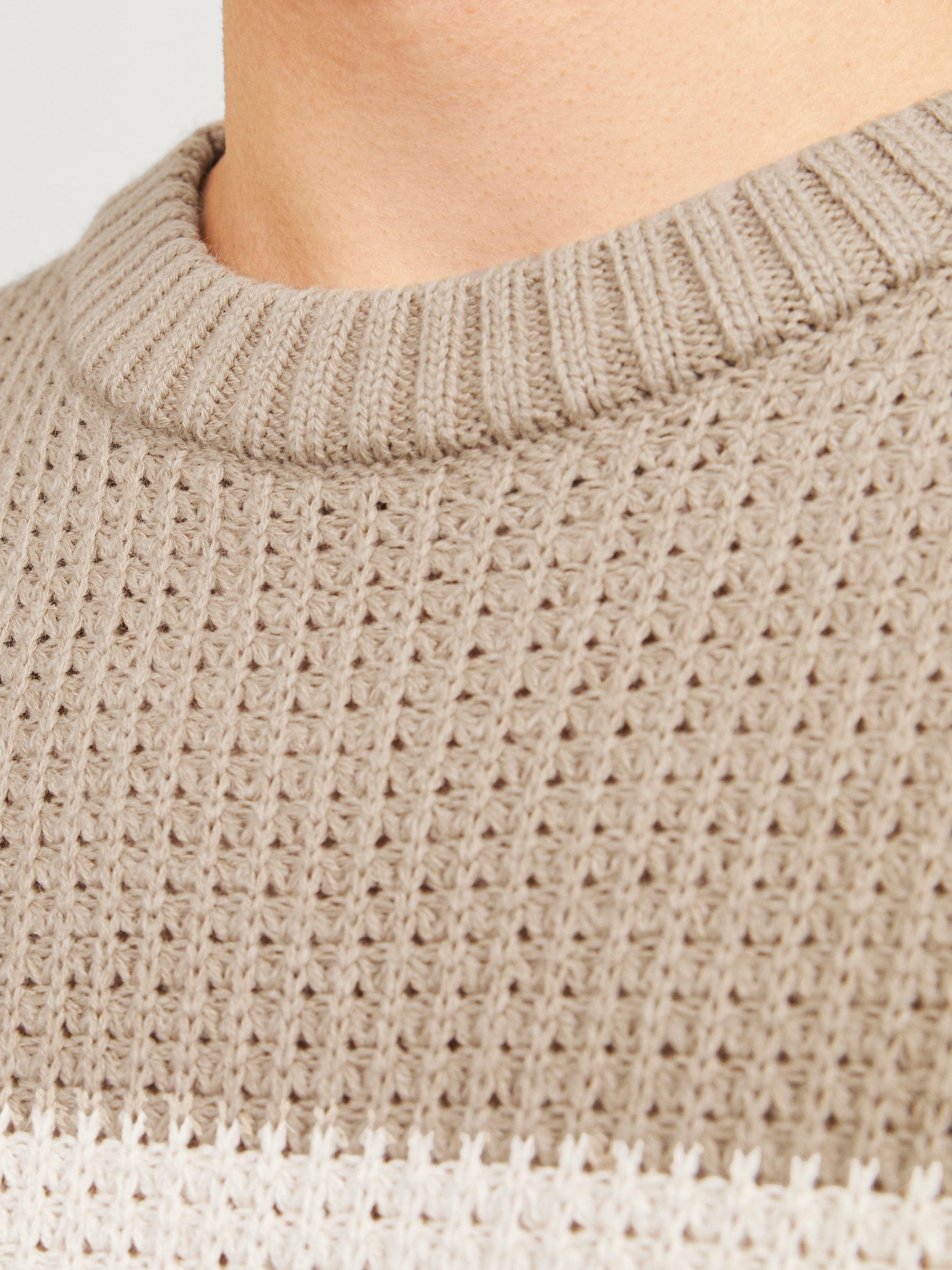 Jack & Jones Rundhalspullover »JJSANDER KNIT CREW NECK«