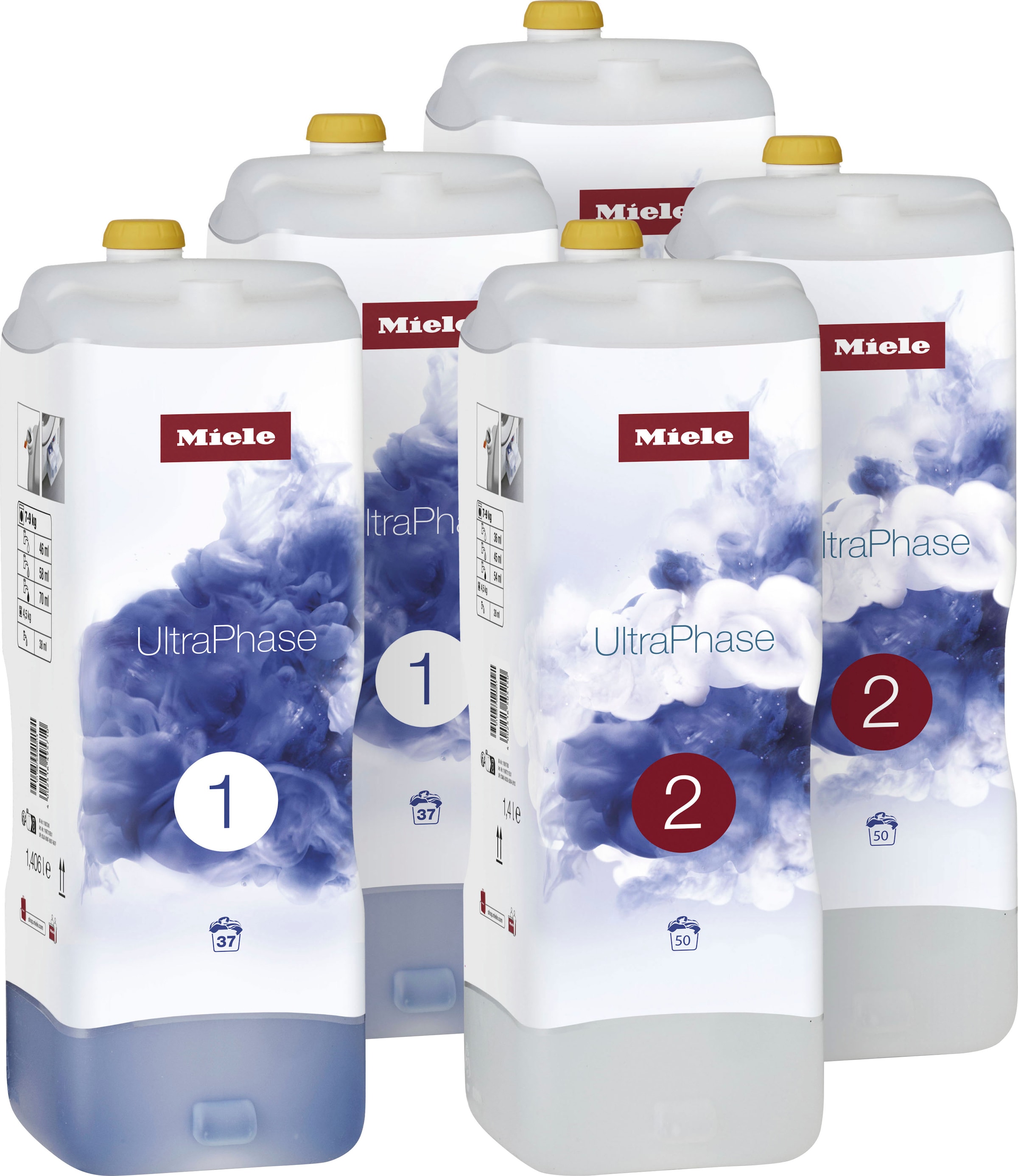 Miele Feinwaschmittel »Set 5x Miele UltraPhase,« bestehend aus UltraPhase 1 und 2 - Halbjahresvorrat