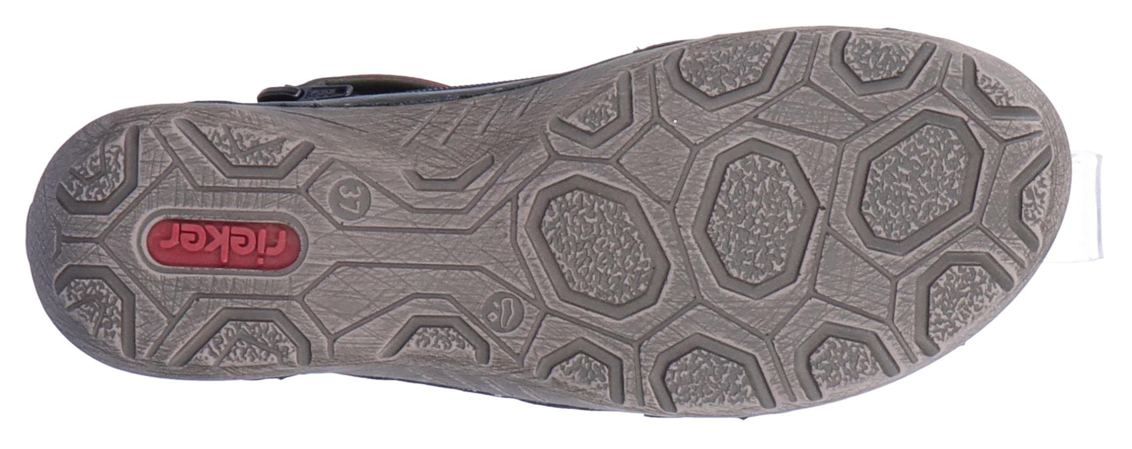 Rieker Stiefelette, Schlupfboots, Slipper mit bunten Applikationen seitlich
