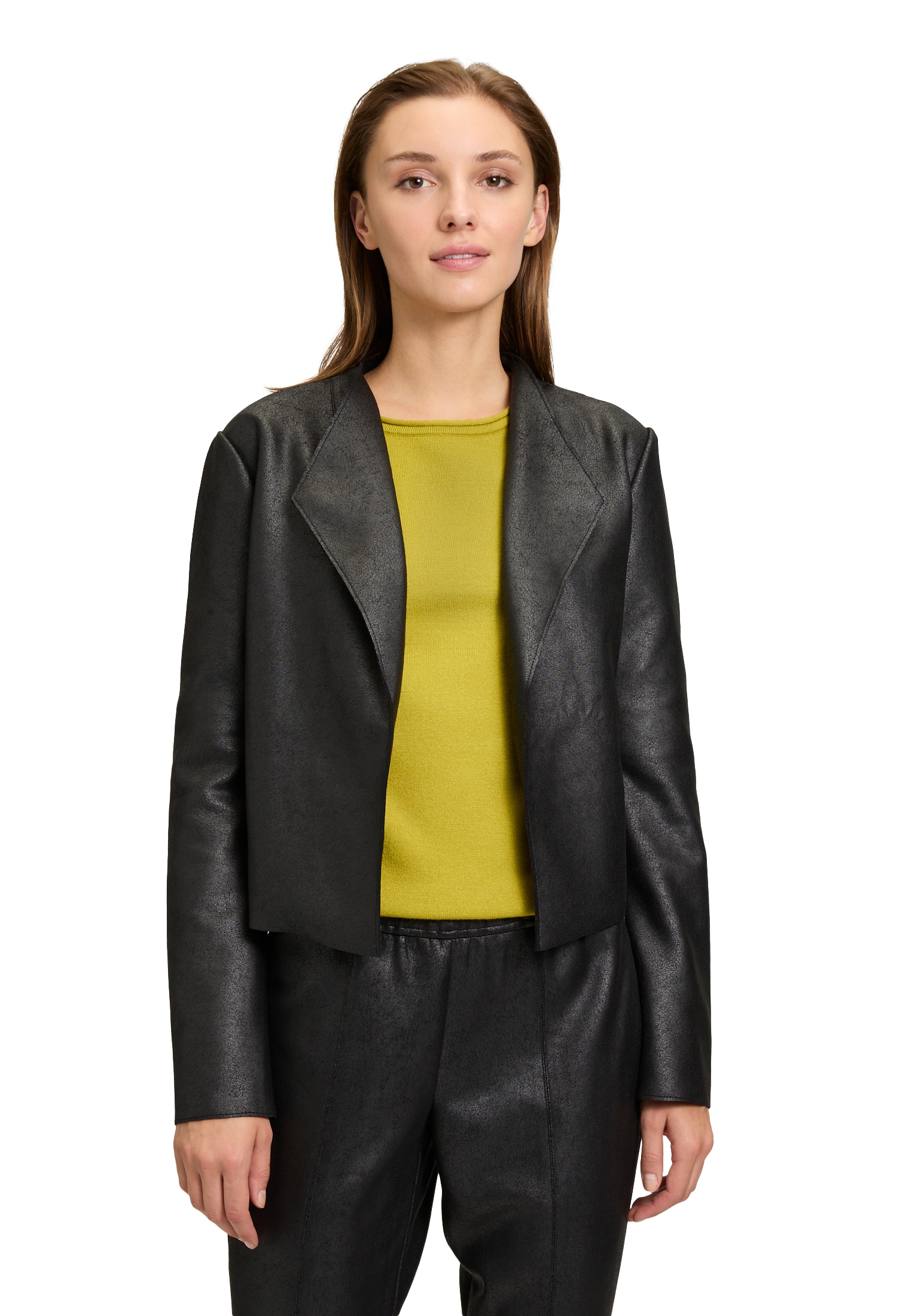 Cartoon Jackenblazer »Blazer-Jacke mit offenem Saum«