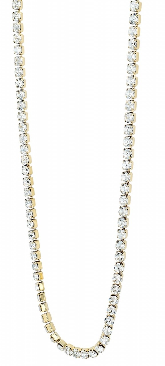 Adelia´s Edelstahlkette »Adelia's Damen Edelstahl Tenniskette Halskette 40 cm + 5.0 cm«