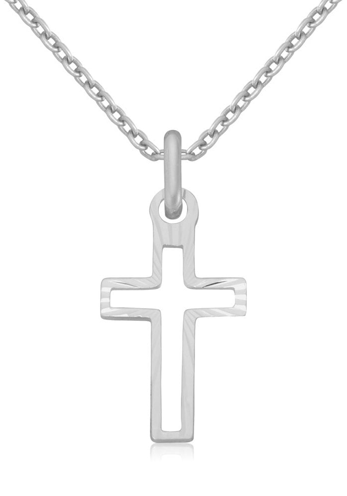 Firetti Kette mit Anhänger »Schmuck Geschenk Silber 925 Halsschmuck  Halskette Ankerkette Kreuz«, zu Hoodie, Kleid, Shirt, Jeans, Sneaker! Anlass  Geburtstag Weihnachten bestellen im OTTO Online Shop