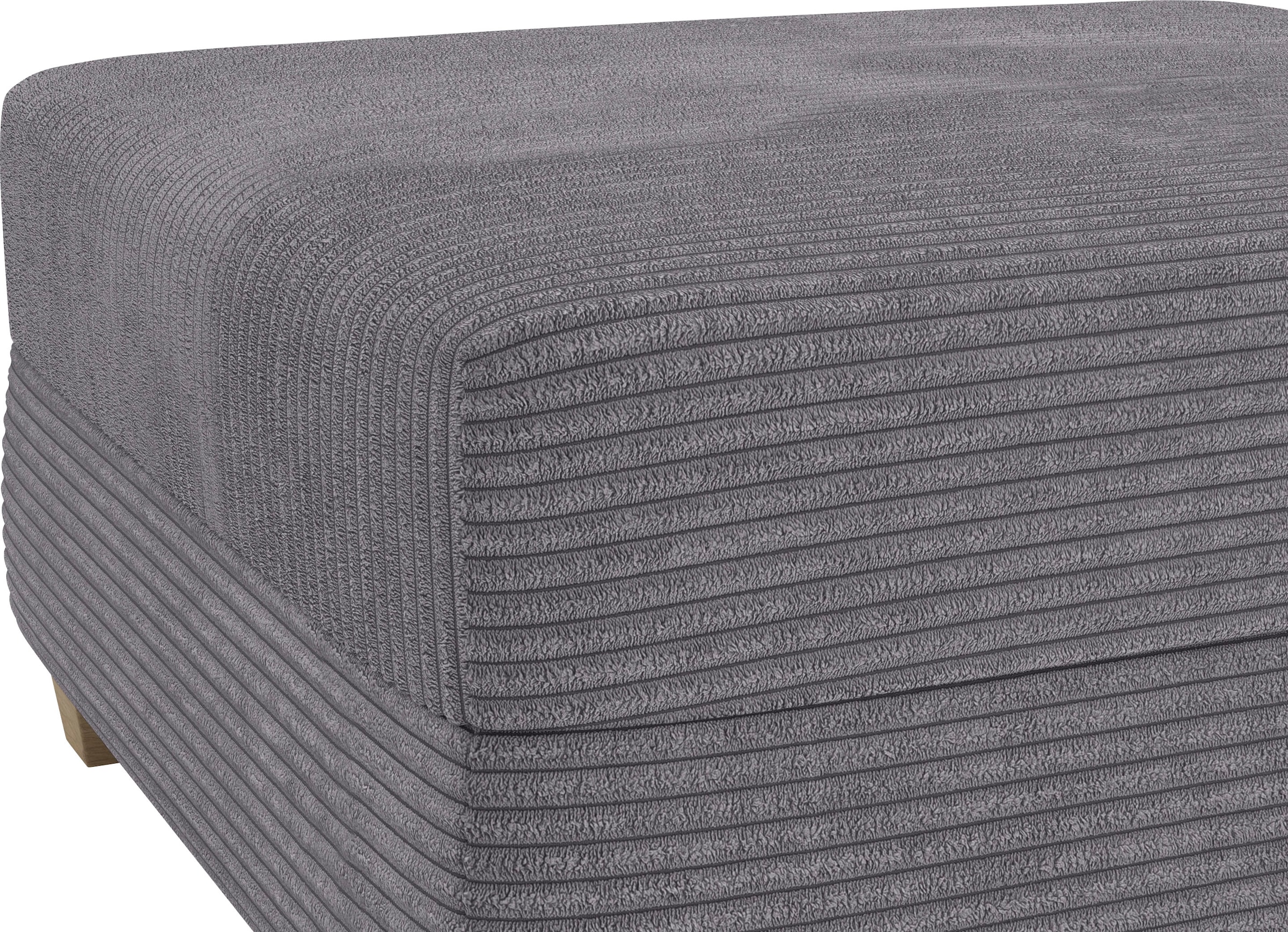 Mr. Couch Hocker »Hilla« Mit Federkern, wahlweise mit DuraSpring-Taschenfederkern