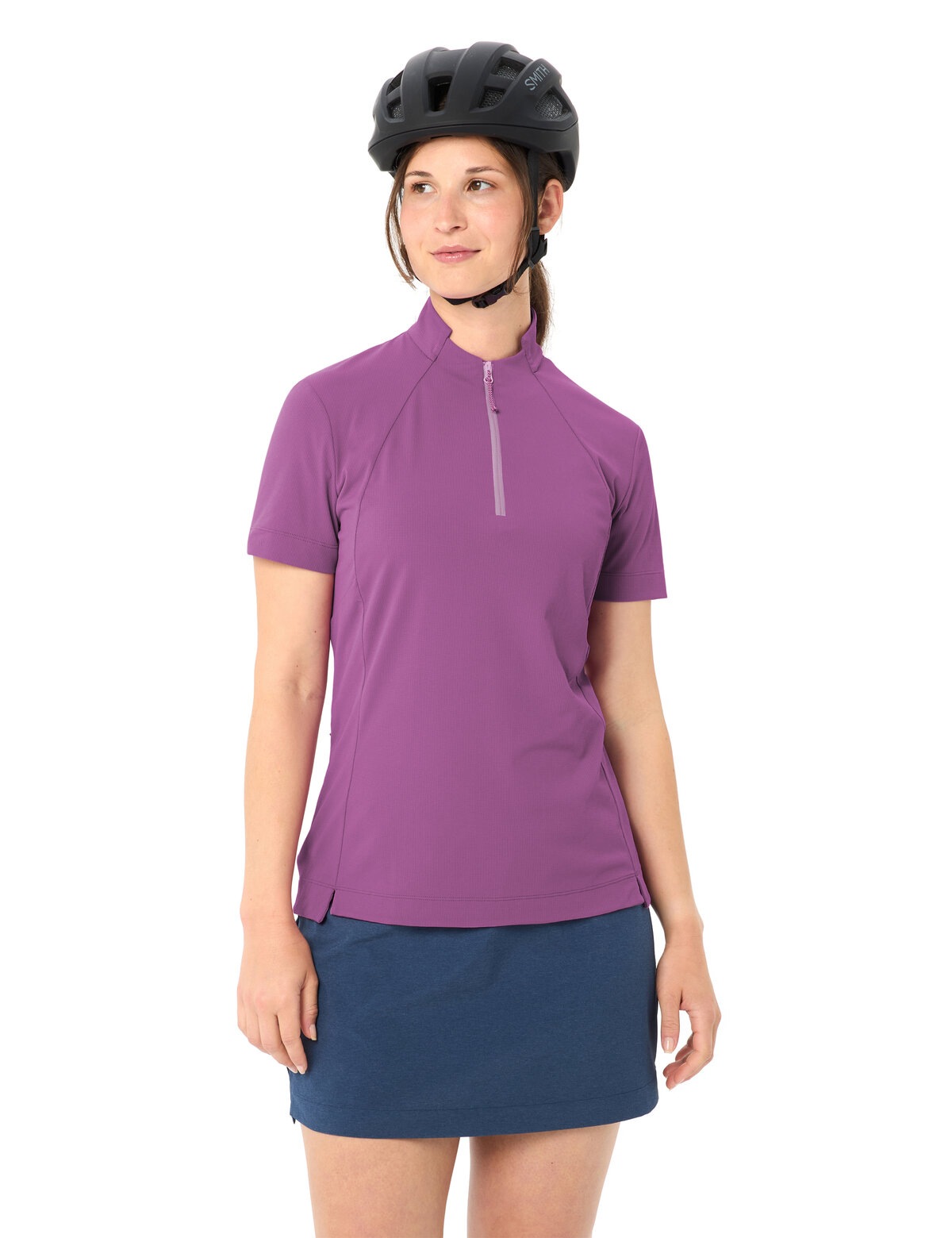 VAUDE Radtrikot »Women's Adlux HZ Shirt« für Radfahren, für Erwachsene, sportliche Passform