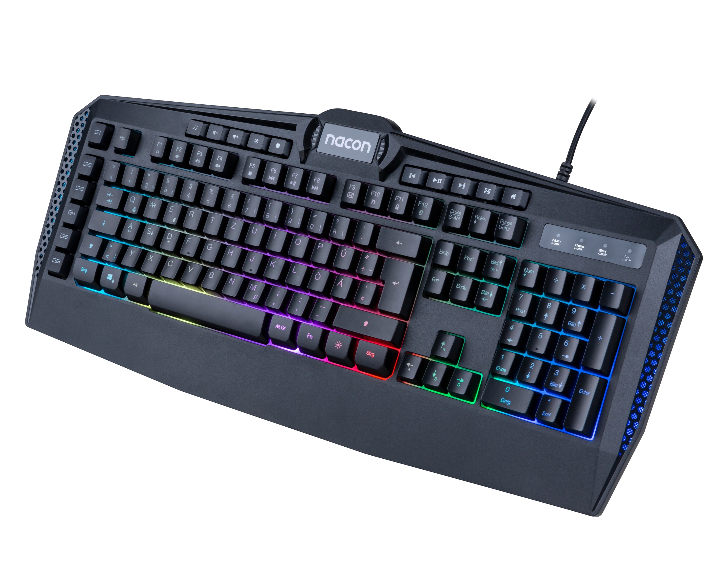 nacon Gaming-Tastatur »CL-210DE«, (Ziffernblock-Multimedia-Tasten-Funktionstasten-Fn-Tasten-Makro-Tasten)