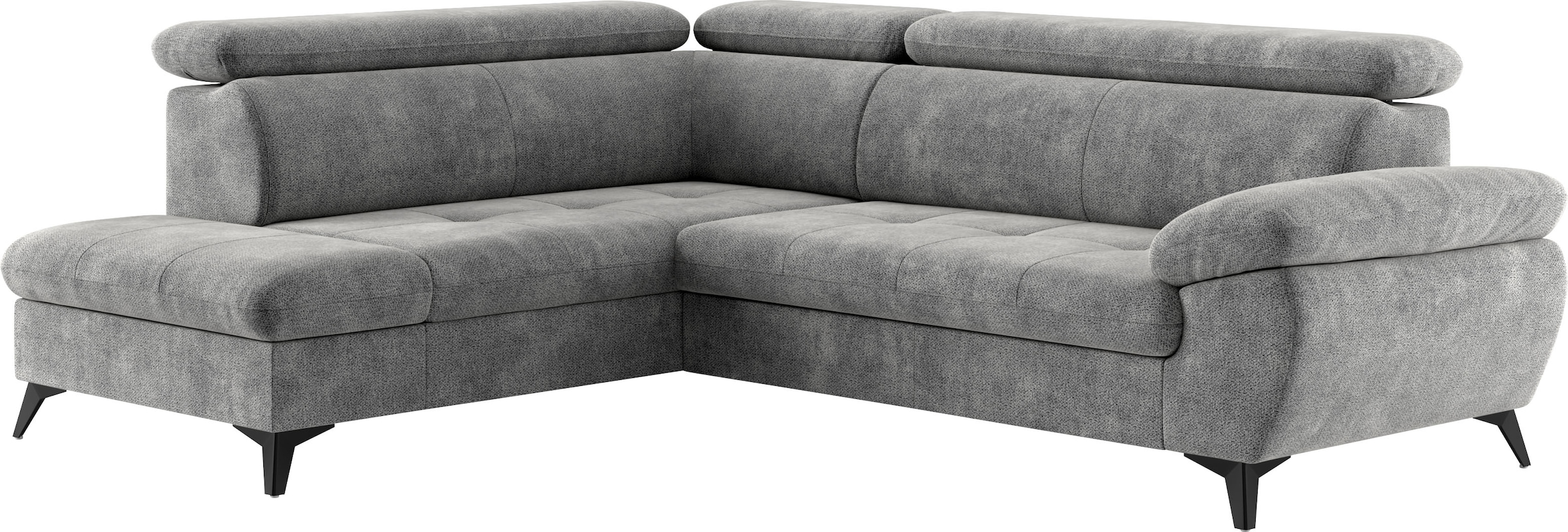 COTTA Ecksofa »Hudson L-Form«, mit Kopfteilverstellung, wahlweise mit Bettfunktion & Bettkasten