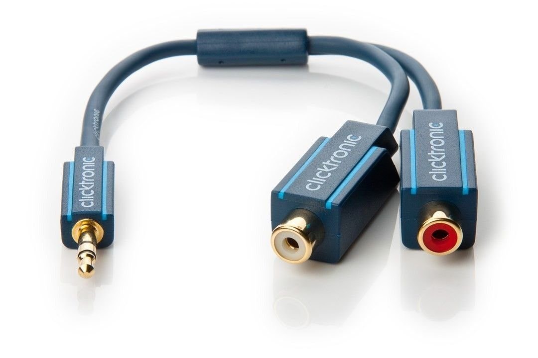 MP3 Y-Adapter »Klinke 3,5 mm Stecker auf 2x Cinch-Buchse«