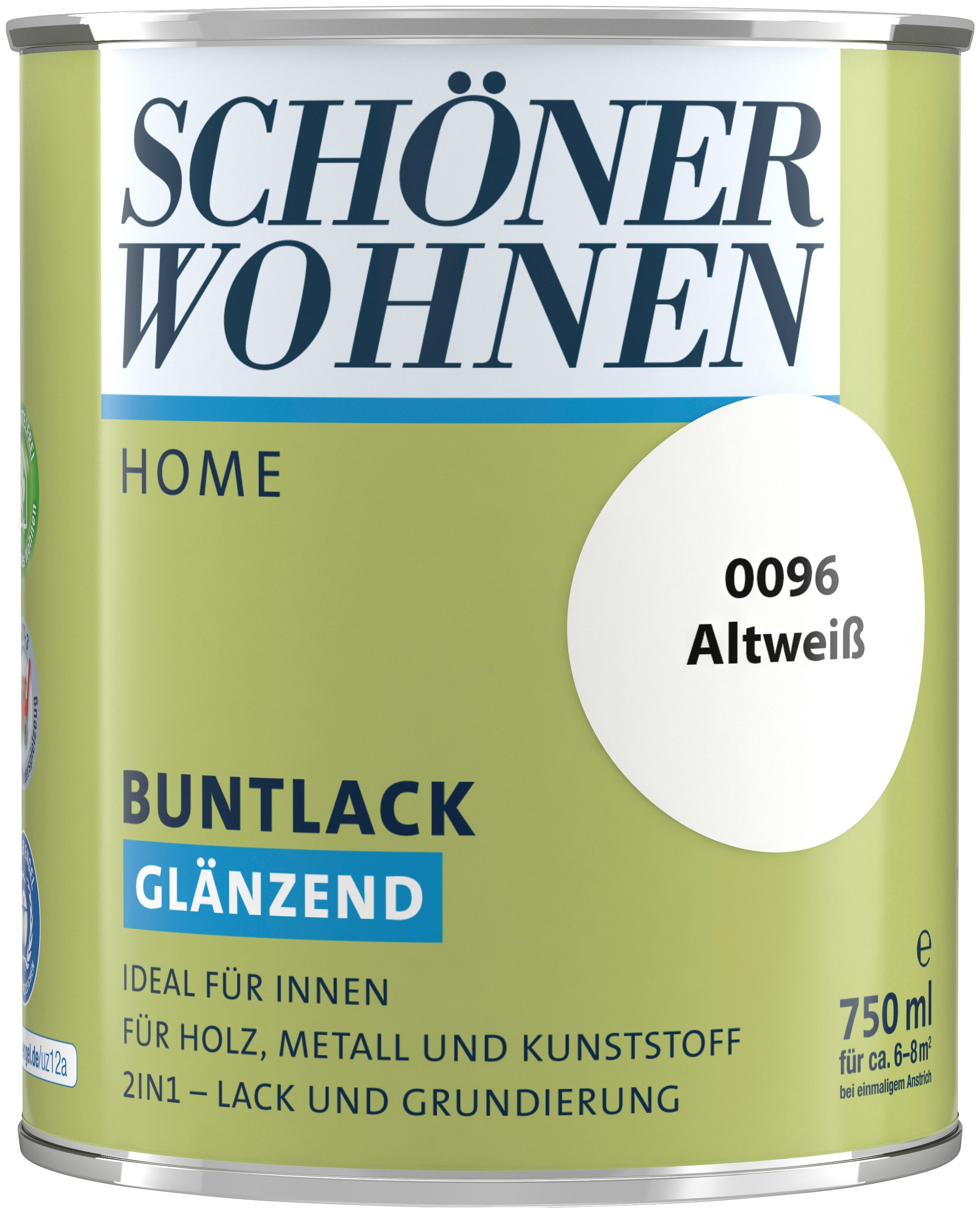 SCHÖNER WOHNEN-Kollektion Lack »Home Buntlack«, (1), glänzend, 750 ml, altweiß