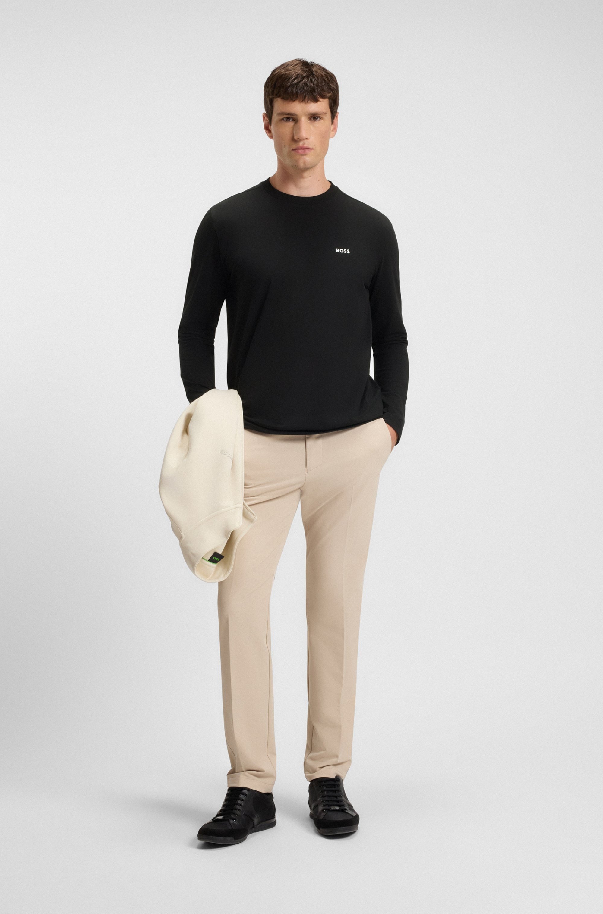 BOSS GREEN Langarmshirt »Tee Long« mit Rundhalsausschnitt