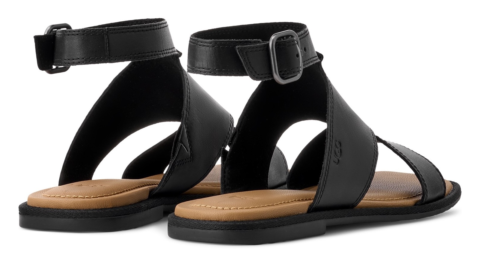 UGG Sandale »DELRAY«, Flats, Riemchensandale mit Fußbett aus Memory-Schaum