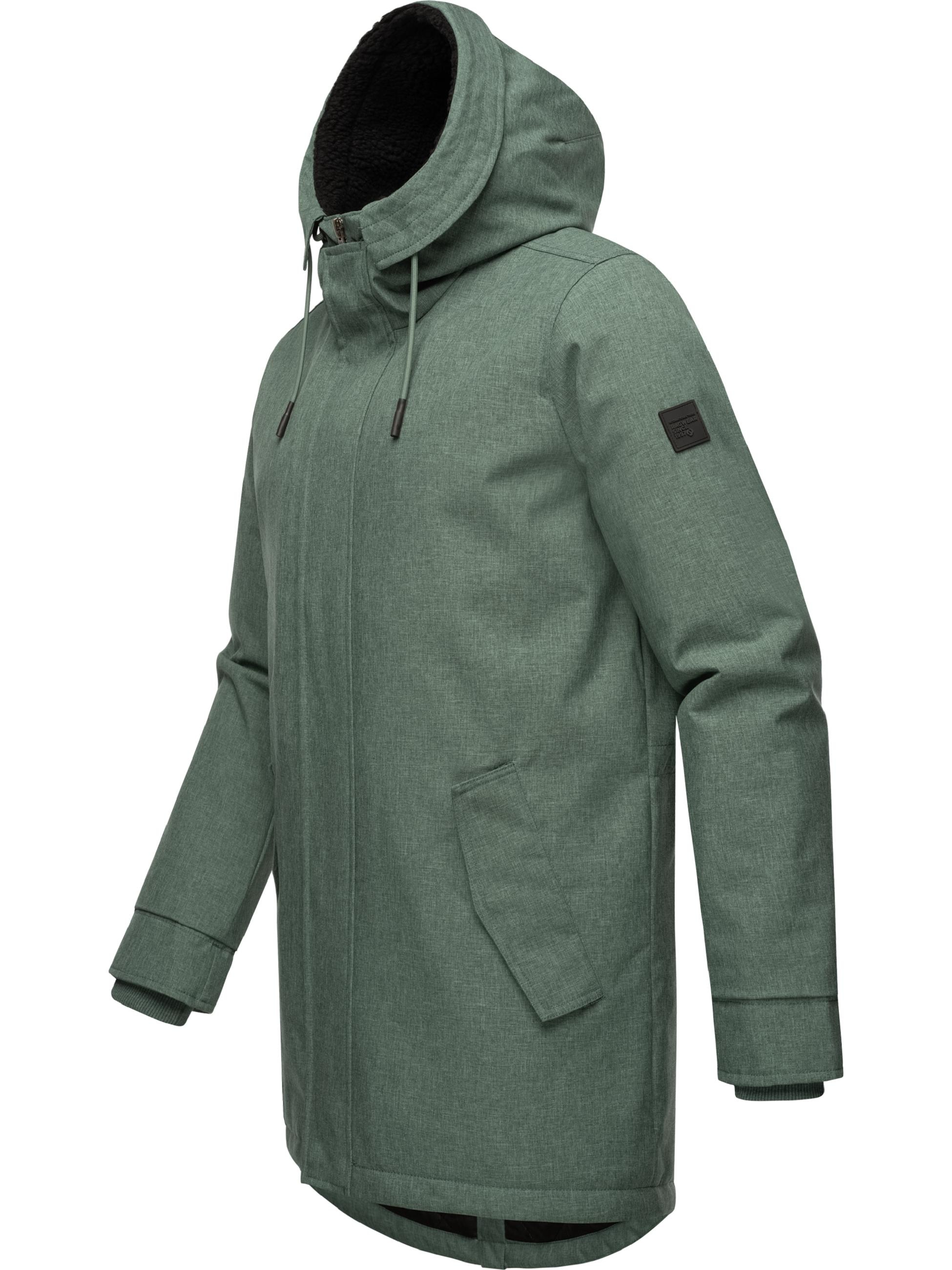 Ragwear Kurzmantel »Kurzmantel Mr Smithem YOUMODO«, wasserdichte lange Herren Winterjacke mit Kapuze