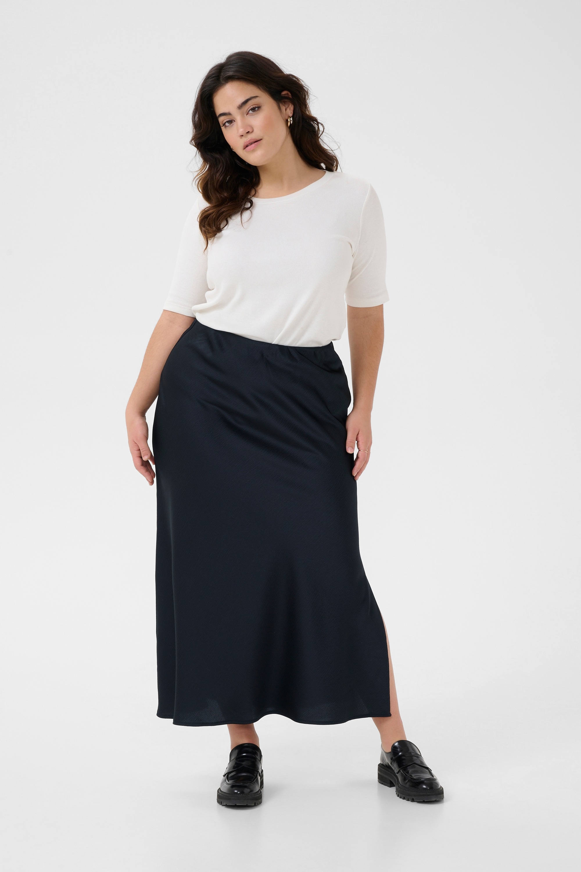 KAFFE Curve Midirock »Damen Rock KCvira«