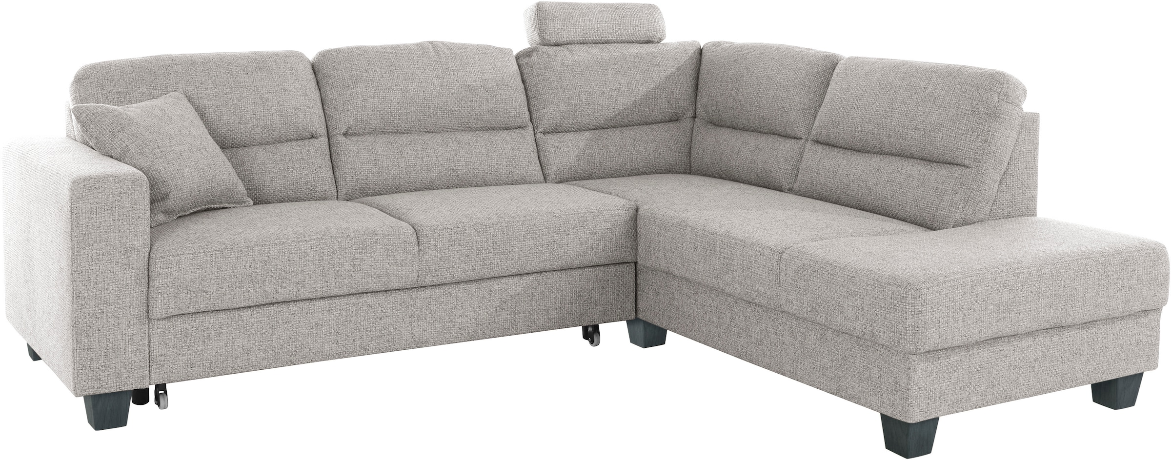TRENDMANUFAKTUR Ecksofa »Chamber, zeitlos & elegant, bequem, L-Form«, inklusive einer Kopfstütze, wahlweise mit Schlaffunktion