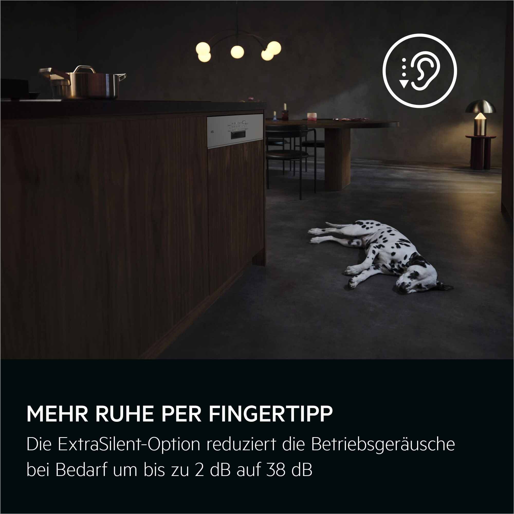 AEG teilintegrierbarer Geschirrspüler 9000 »GT9200X2SCM« Smarte Spülmaschine, kraftvoll gegen Eingebranntes, leise nur 38 dB