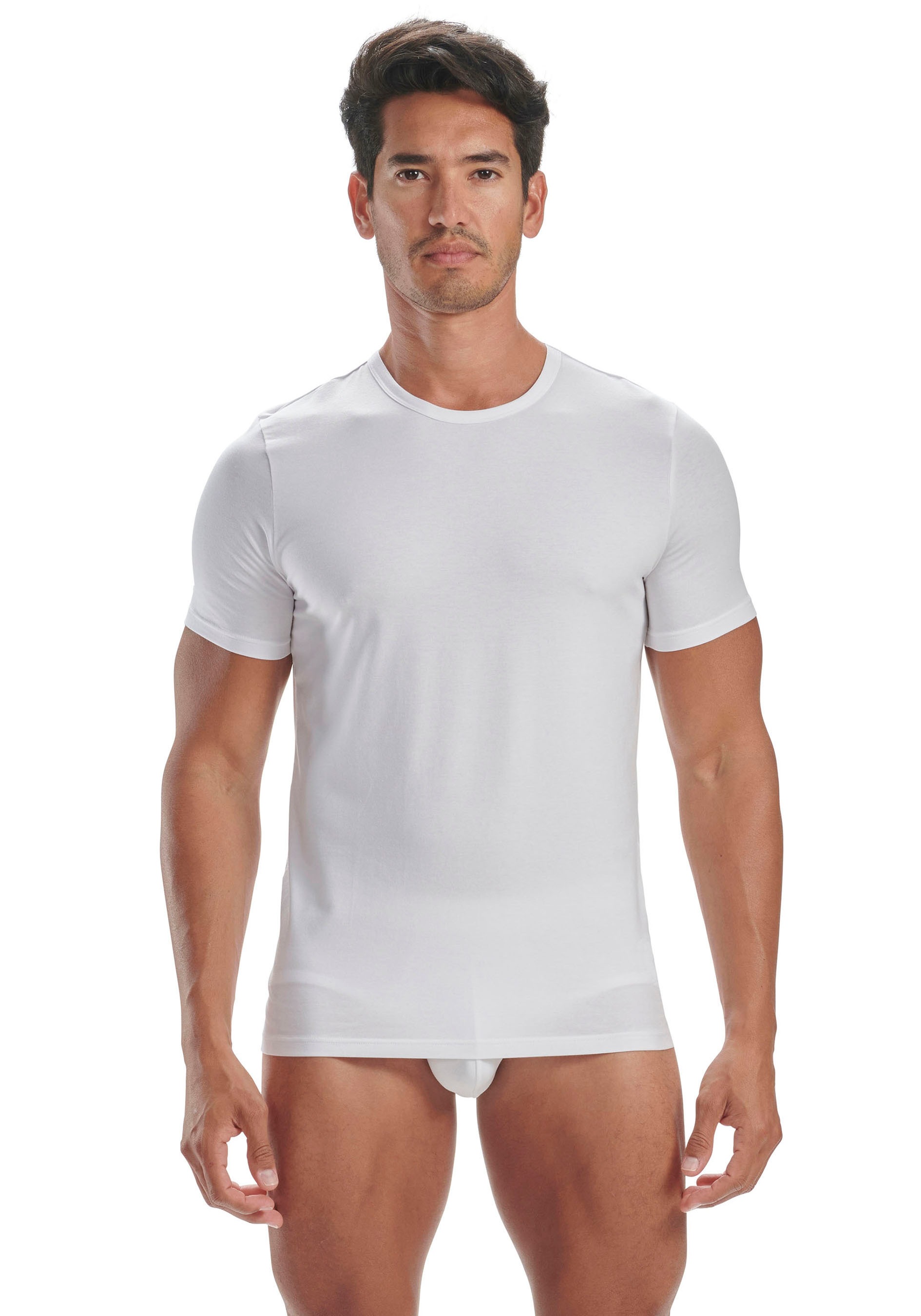 adidas Sportswear T-Shirt »"Active Flex Cotton"«, (2er-Pack), mit Rundhalsausschnitt und Slim Fit