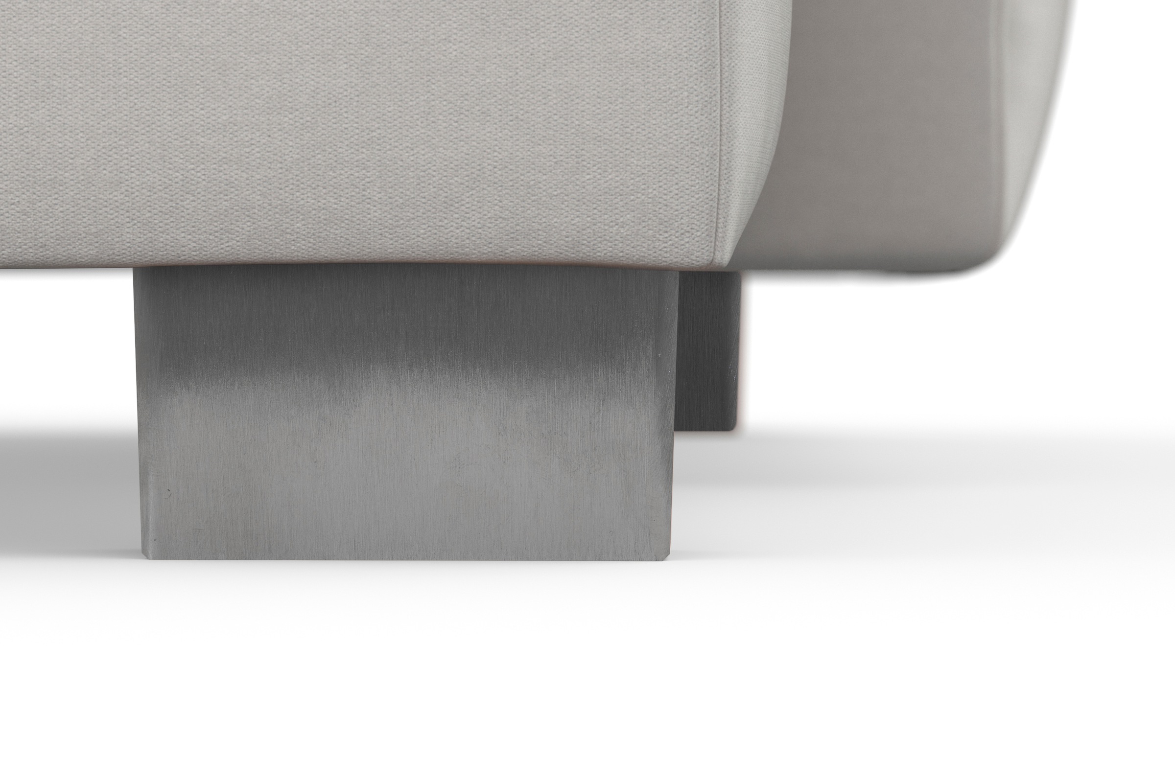 sit&more Ecksofa »Dundee L-Form«, mit Federkern und Edelstahlfüßen, wahlweise mit Kopfteilverstellung