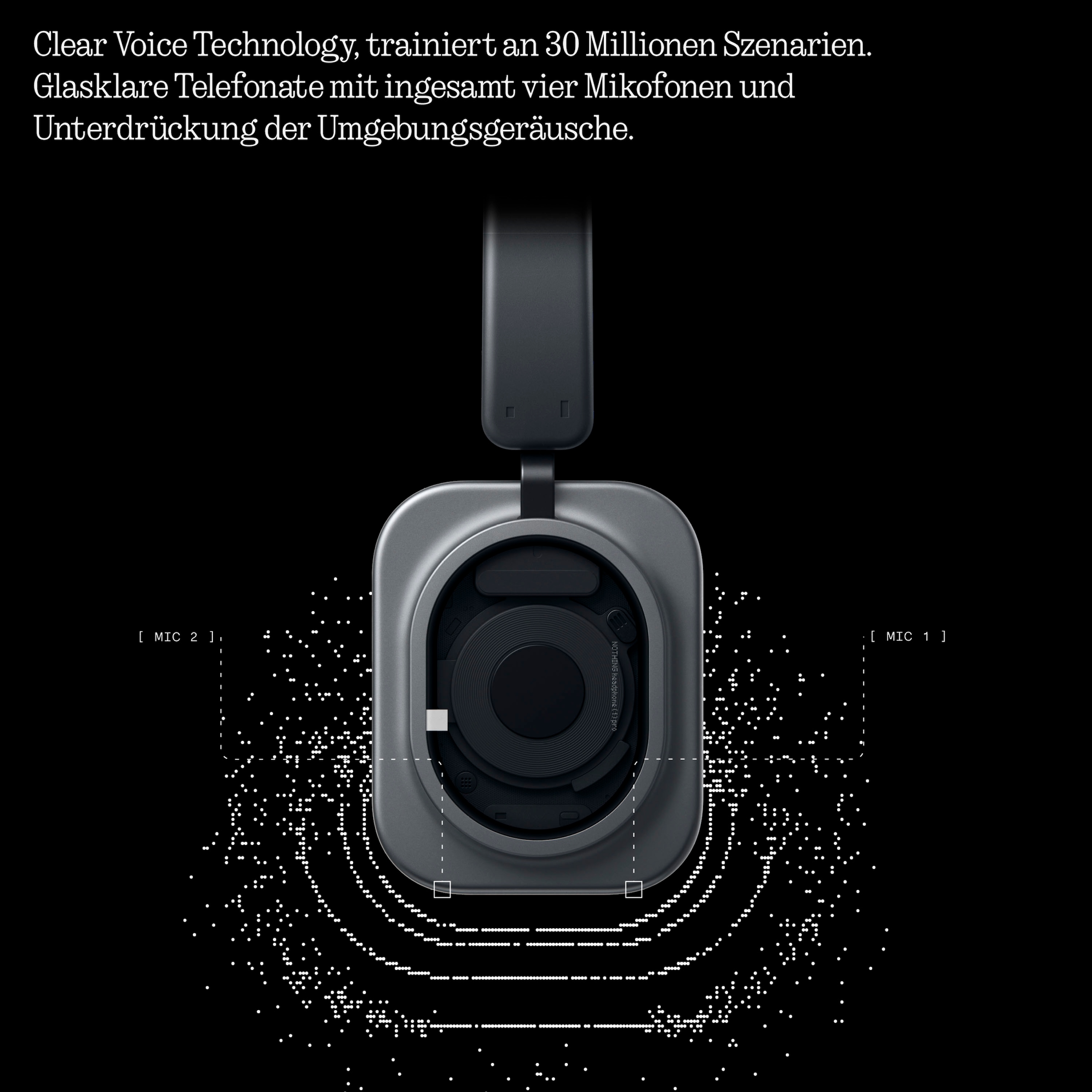 NOTHING Over-Ear-Kopfhörer »Headphone (1) Pro« Bluetooth Active Noise Cancelling (ANC)