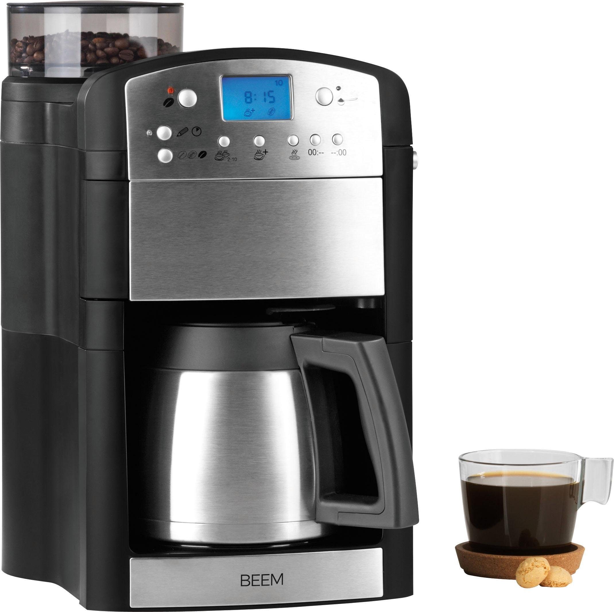BEEM Kaffeemaschine mit Mahlwerk »Fresh-Aroma-Perfect Thermolux«, 1,25 l  Kaffeekanne, goldfarbener Permanentfilter jetzt im OTTO Online Shop