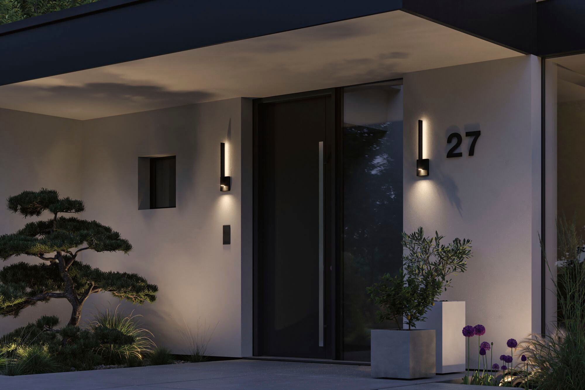 Paulmann LED Außen-Wandleuchte »Outdoor 230V Levka 13,5W IP44 3000K anthrazit«, 1 flammig, Outdoor 230V Levka 13,5W IP44 3000K anthrazit