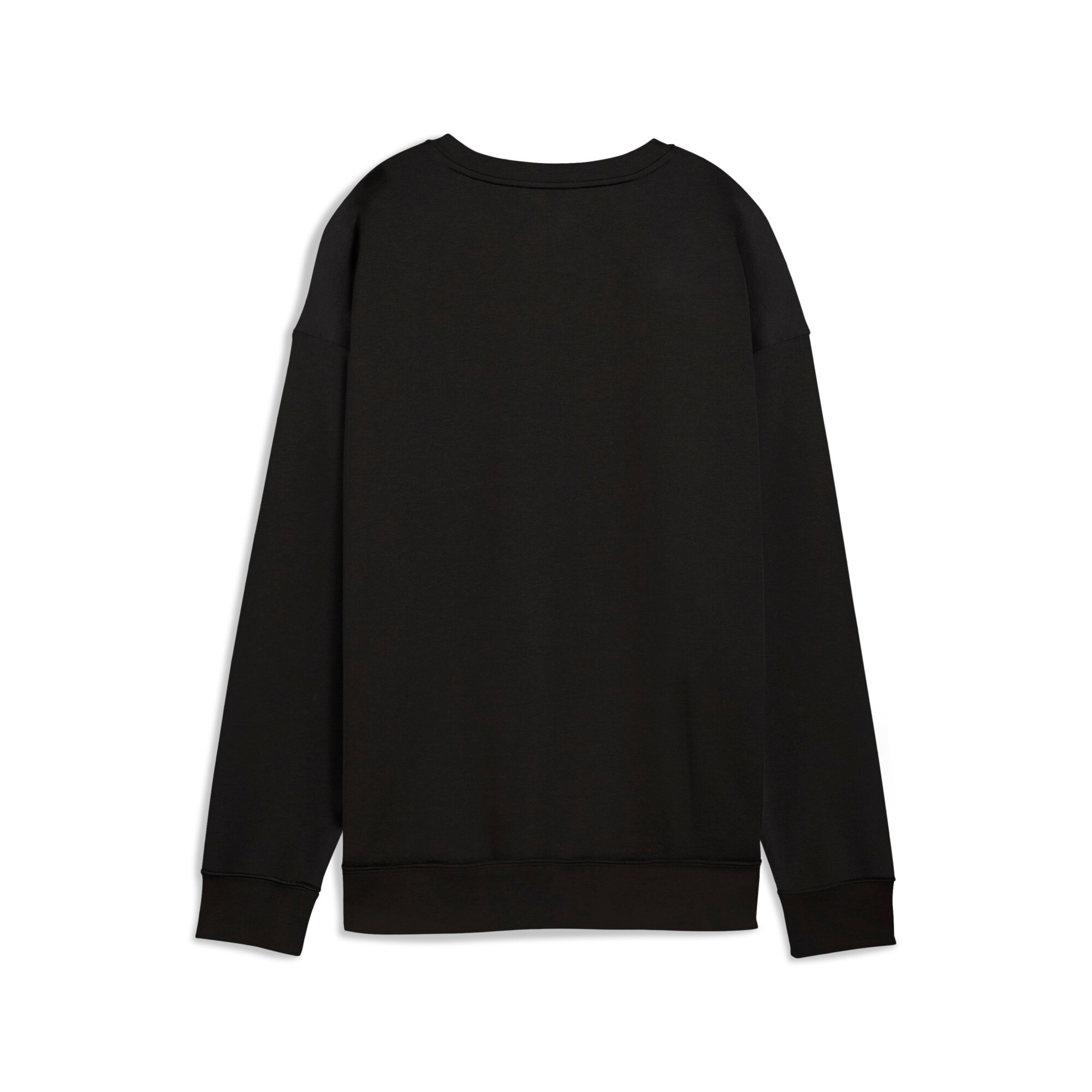 PUMA Langarmshirt »ESS SMALL NO. 1 LOGO RELAXED CREW FL« Langarm, gerader Abschluss, Rundhalsausschnitt, aus Fleece-Material