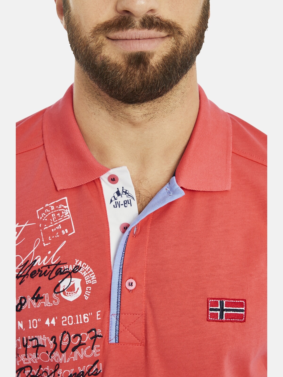 Jan Vanderstorm Poloshirt »Poloshirt JANO«, (1 tlg.), aus weicher Jersey-Qualität