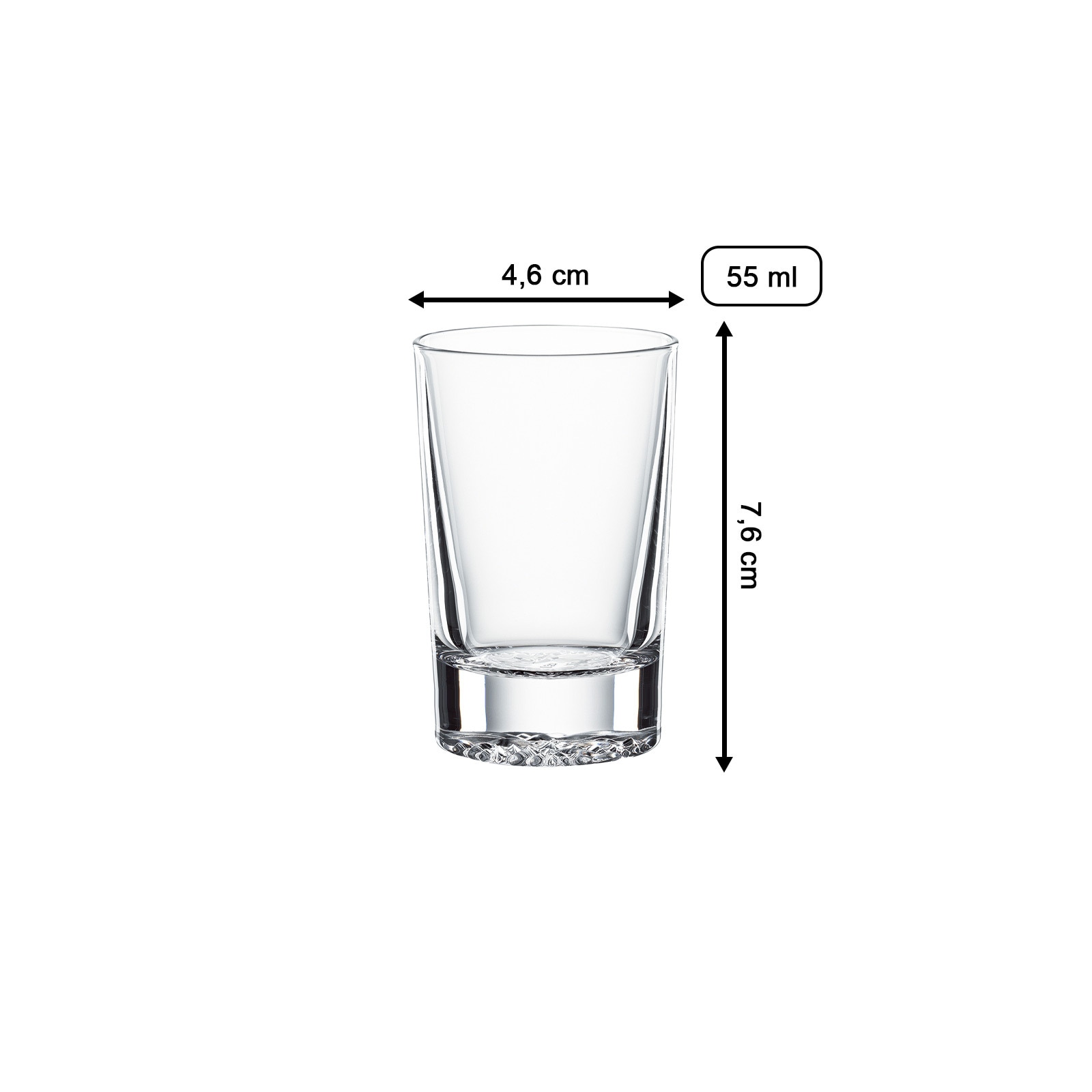 SPIEGELAU Schnapsglas »Shotgläser Lounge 2.0 55 ml 4er Set transparent«