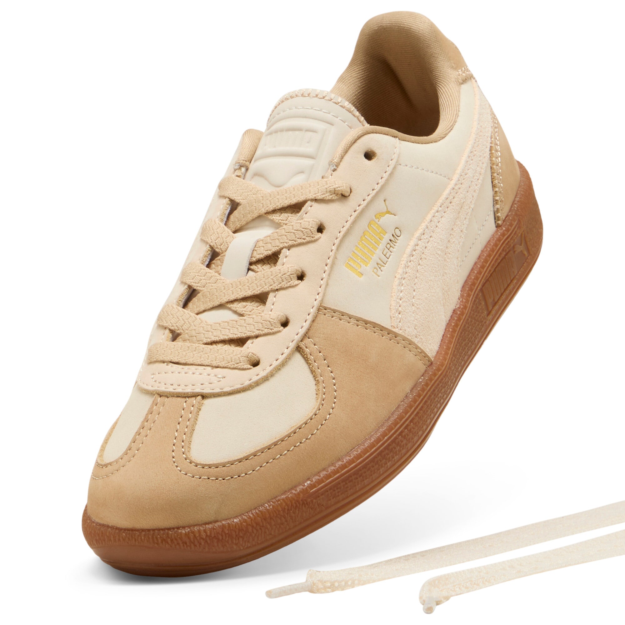 PUMA Sneaker »PALERMO LUX WNS«  mit Plateausohle, aus Leder, mit Gummilaufsohle, mit Schnürung