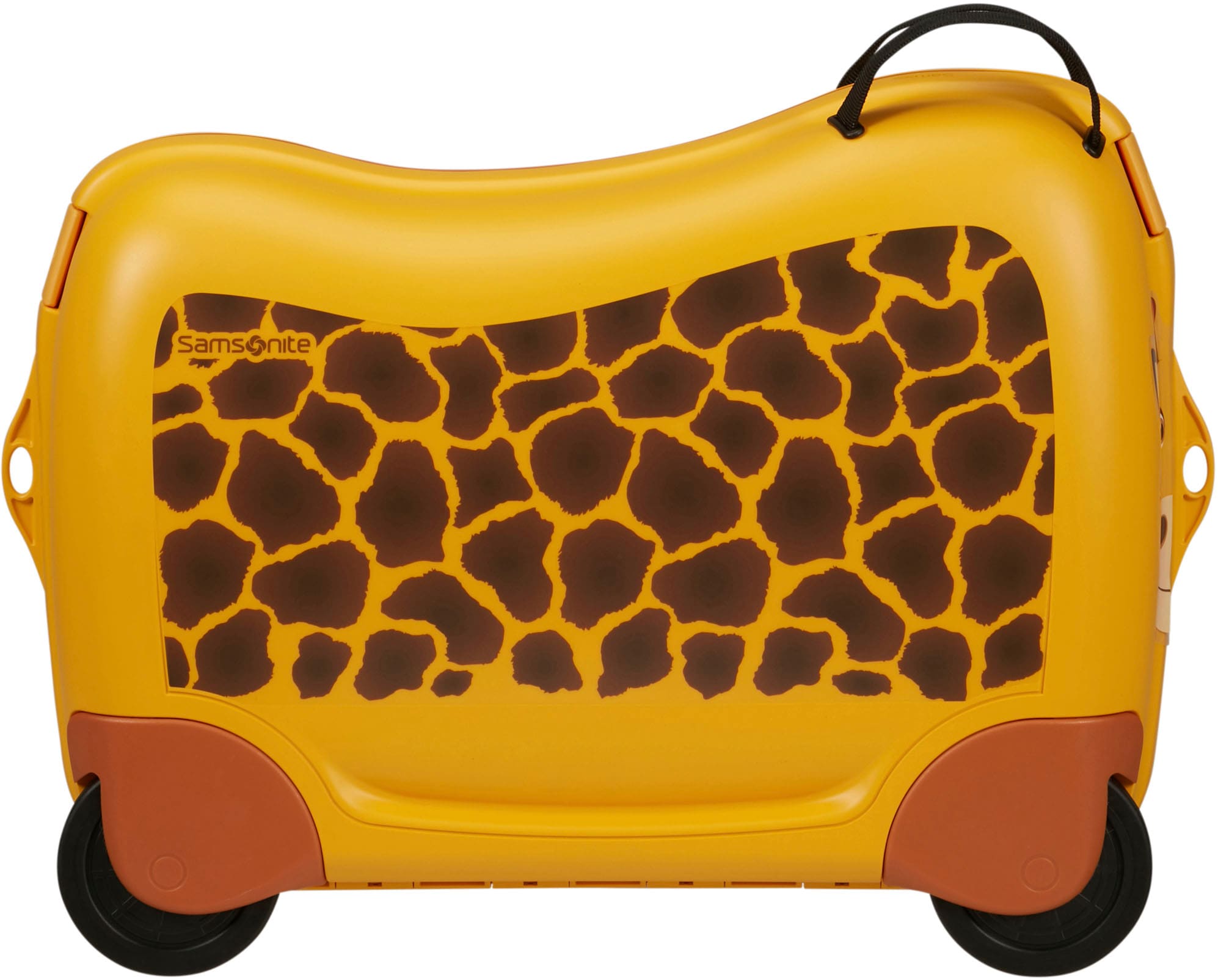 Samsonite Kinderkoffer »Dream2Go Ride-on Trolley, Giraffe«, 4 St. Rollen, Kinderreisekoffer Handgepäck zum sitzen und ziehen