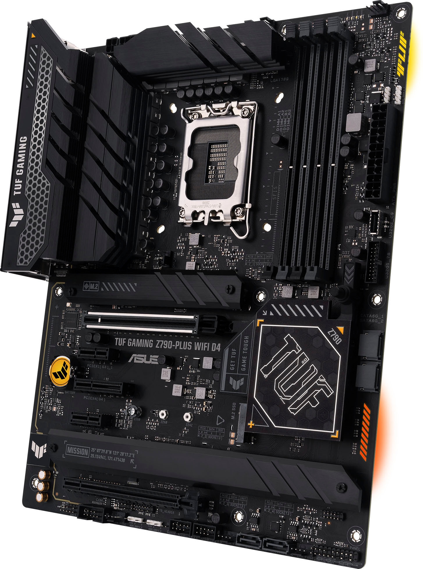 Asus Mainboard »TUF GAMING Z790-PLUS WIFI D4«, ATX, PCIe 5.0, DDR4 Speicher, 4x M.2, HDMI, DisplayPort, WiFi 6