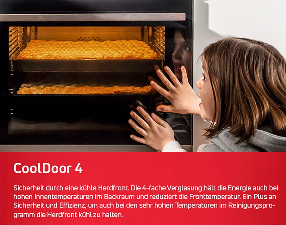 Amica Einbaubackofen  »EBPX 946 700 E«, mit Teleskopauszug nachrüstbar, Steam Clean, Pyrolyse-Selbstreinigung, XXL-Garraum