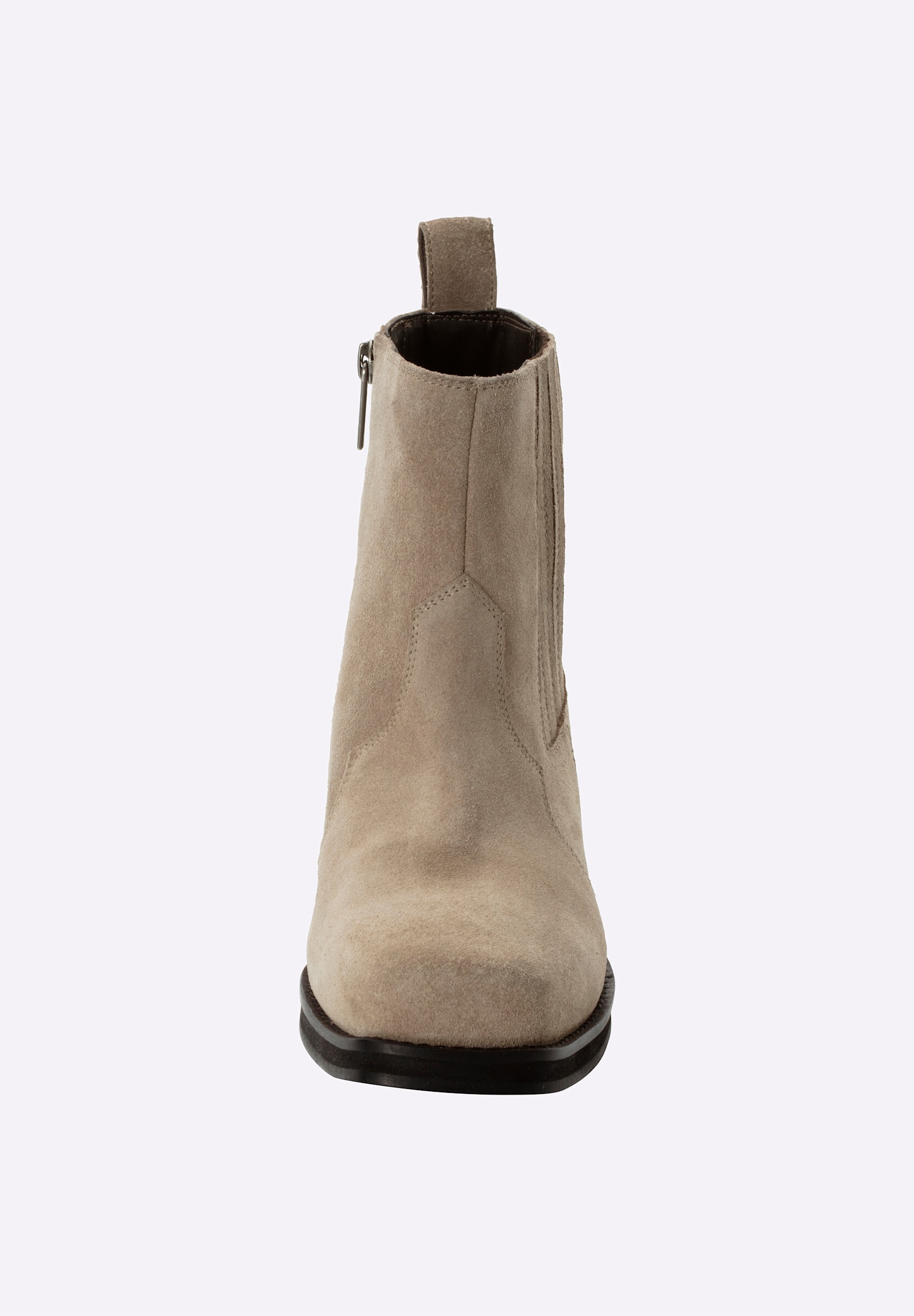 Sheego Stiefelette »Stiefelette Cowboy Stiefelette aus Veloursleder«