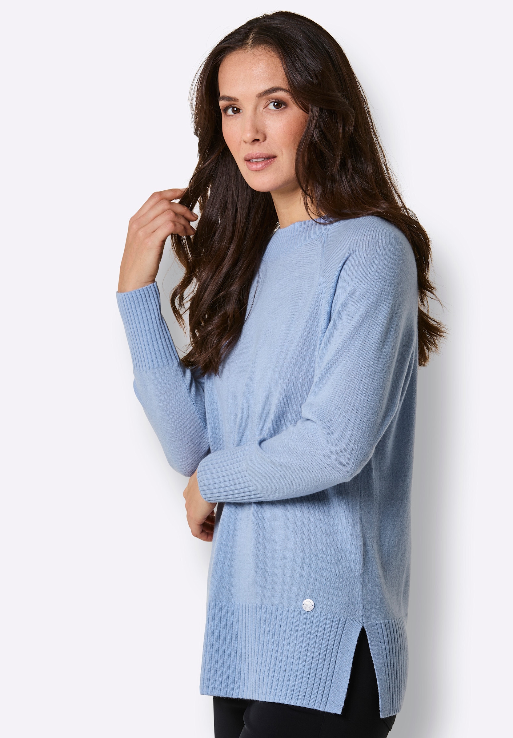 creation L Rundhalspullover »Merino-Kaschmir-Pullover Stehkragenpullover«