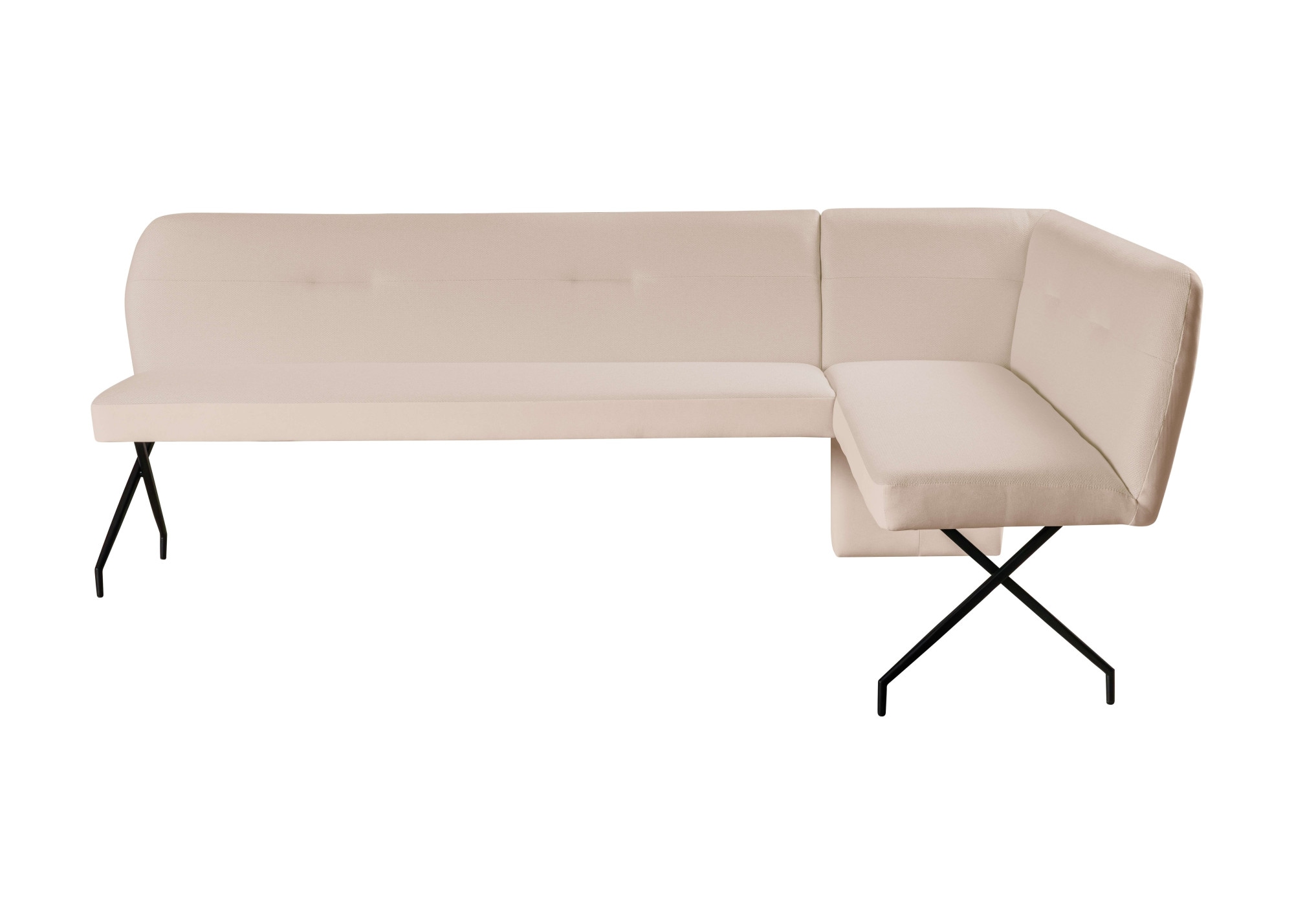 OTTO home Eckbankgruppe »Bruna Essecke, Sitzgruppe, Eckbankgruppe, Küchenbankgruppe« Set, 4tlg, 4 tlg. tlg. Stuhl: 360° drehbar (Rückst.), 2-Stoff-Design. Wellenfederung Eckbank
