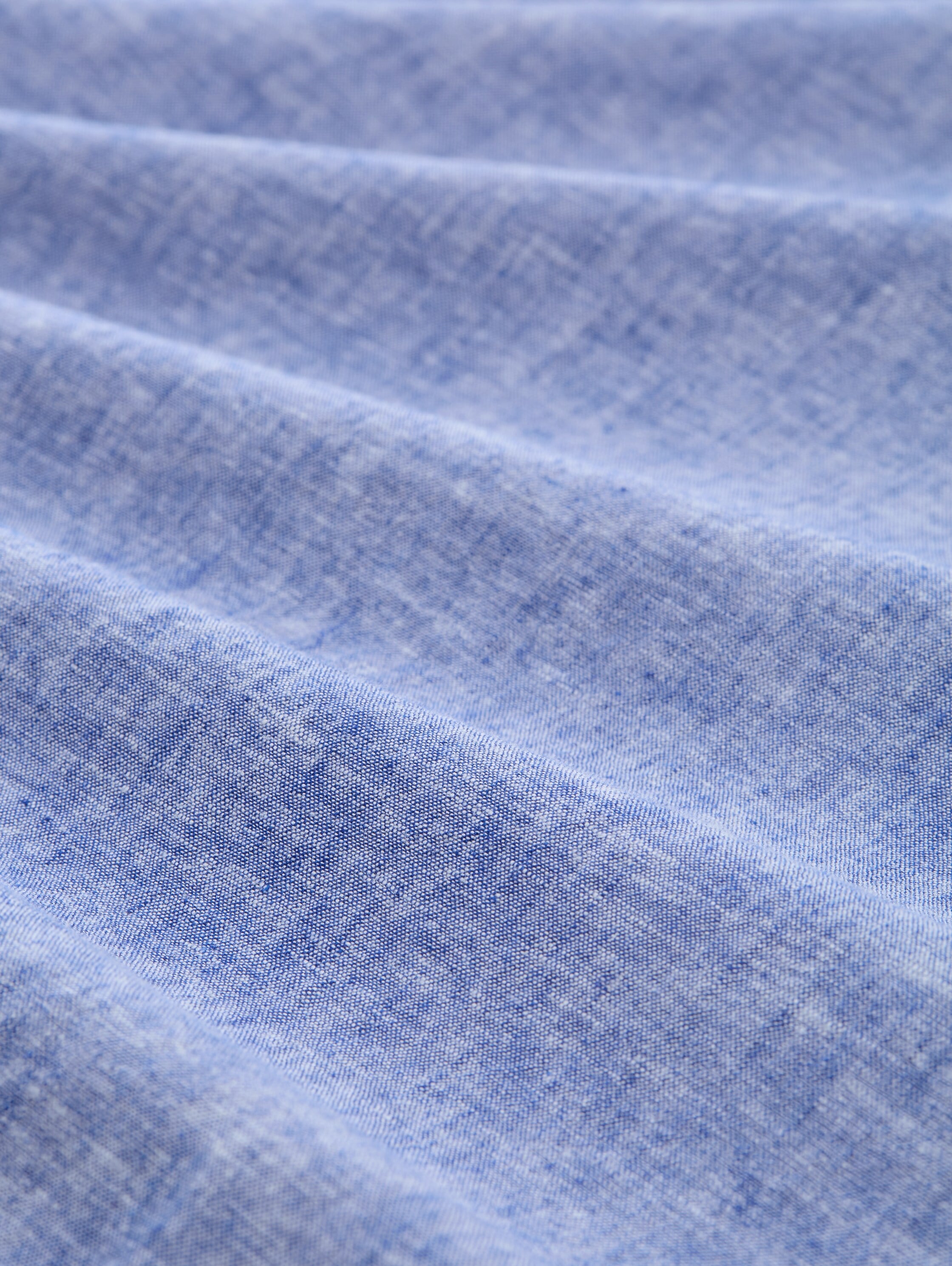 TOM TAILOR Denim Langarmhemd, mit Leinenanteil
