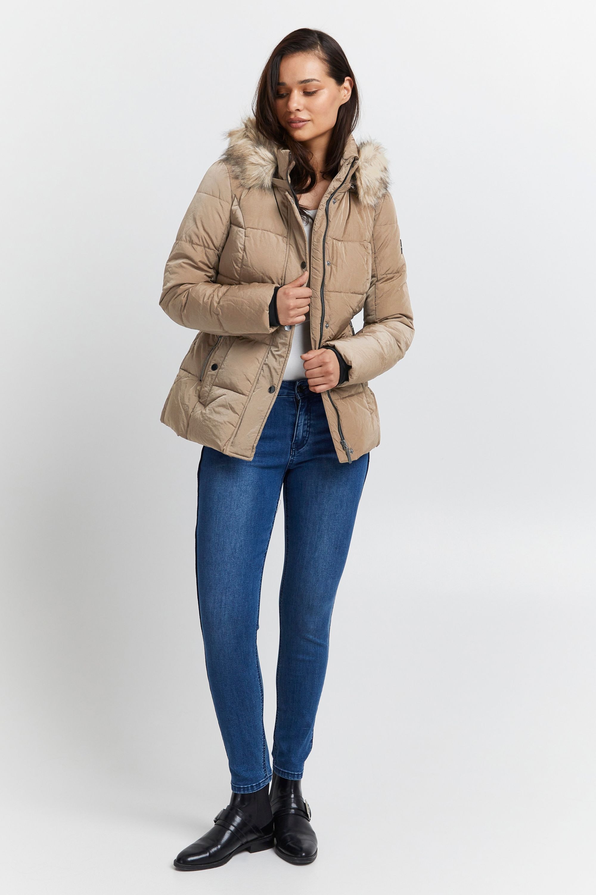 fransa Winterjacke »Winterjacke FRBac«, mit Kapuze