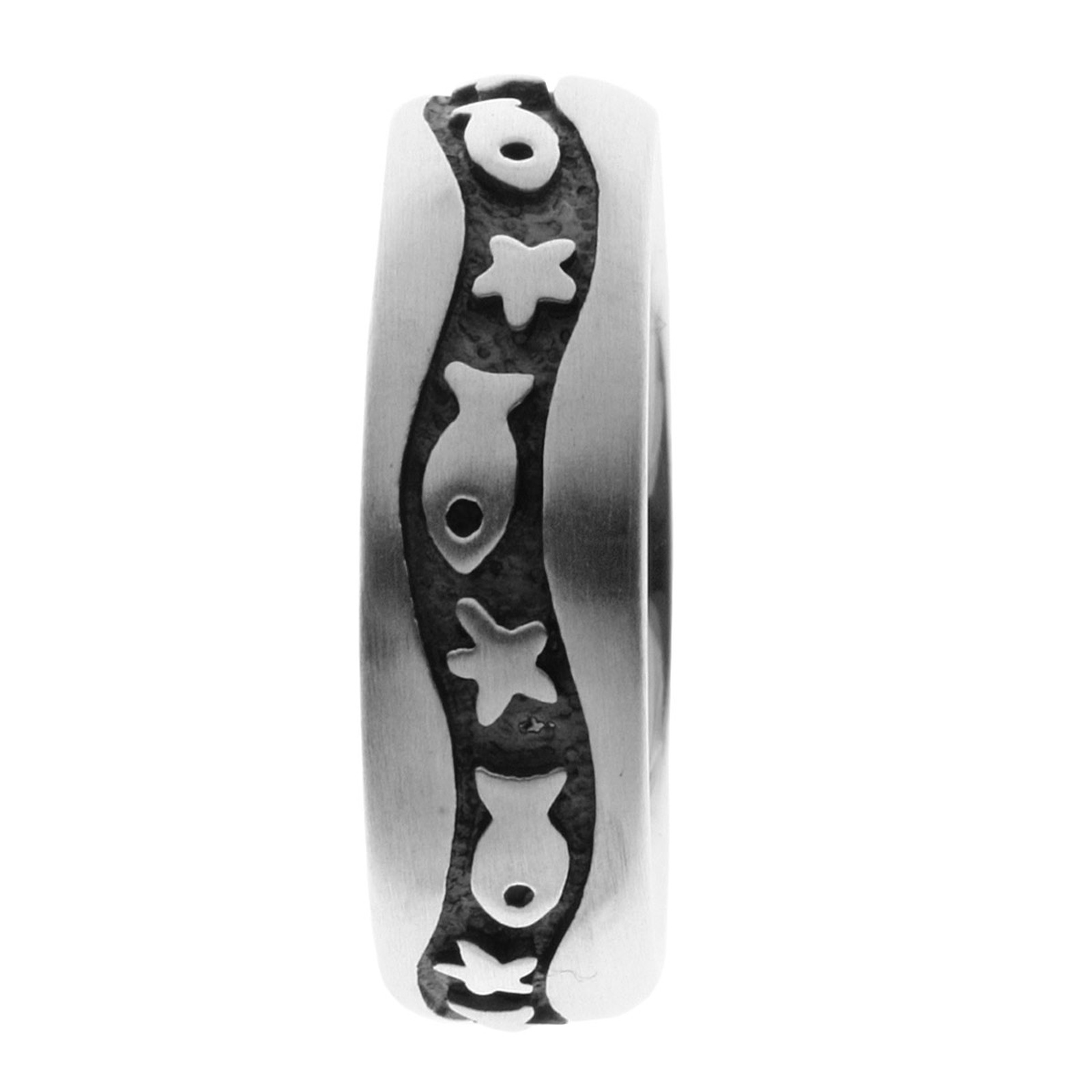 OSTSEE-SCHMUCK Fingerring »- Fisch & Stern - Silber 925/000 -,«