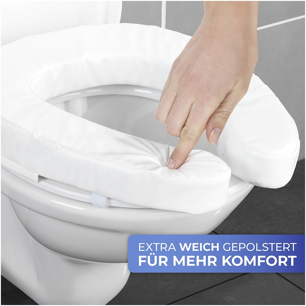 Maximex Bezug-Toilettensitzerhöhung »WC-Sitzpolster SOFT«, (1 St.), Ersatzbezug für Komfort WC-Sitzerhöhung 2 in 1, abwischbar