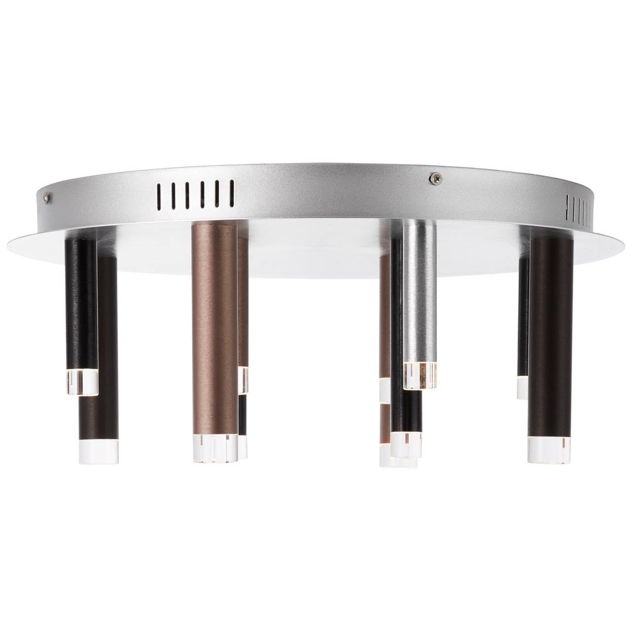 Brilliant Deckenleuchte »Cembalo«, 12 flammig, Leuchtmittel LED-Modul | LED fest integriert, LED Deckenlampe rund 12flg braun/Kaffee