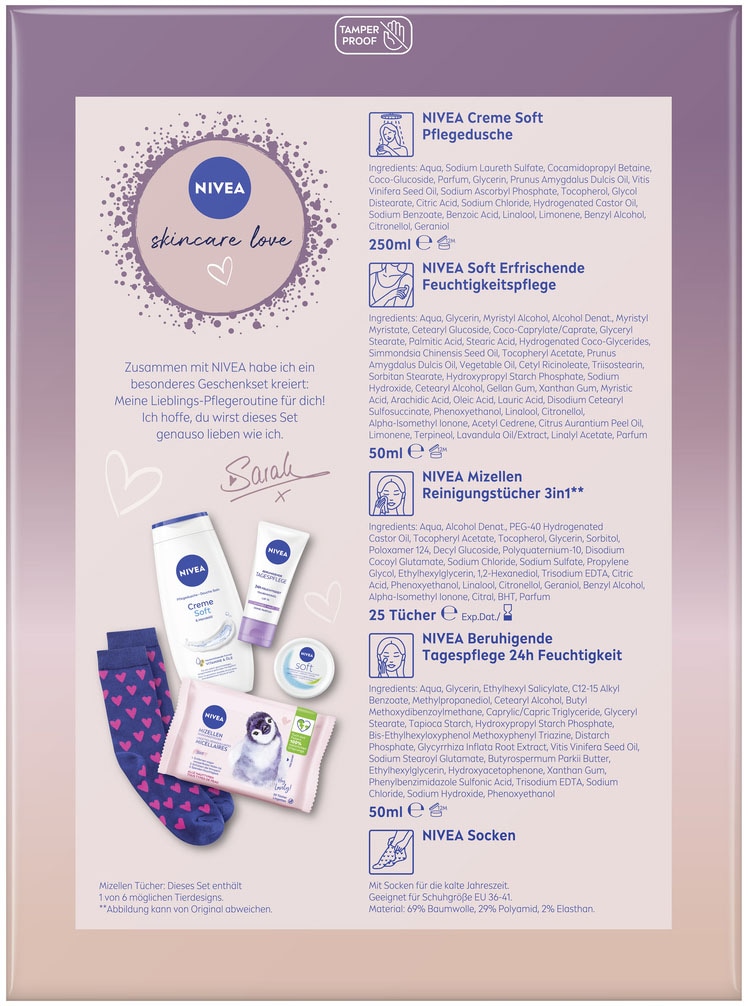 Nivea Pflege-Geschenkset »Skincare Love«, (6 tlg.)