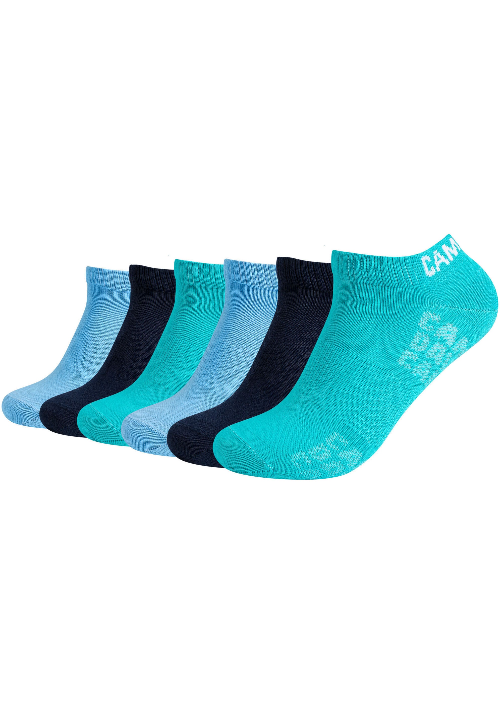 CAMP DAVID Kurzsocken »mesh ventilation«, (6er Pack), mit dezentem Markenlogo