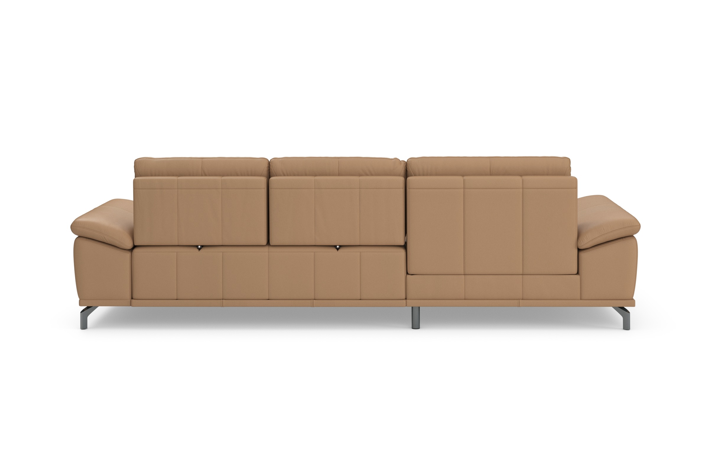 Places of Style Ecksofa Costello, mit Sitztiefenverstellung und Armlehnfunktion, incl. 3 Nierenkissen