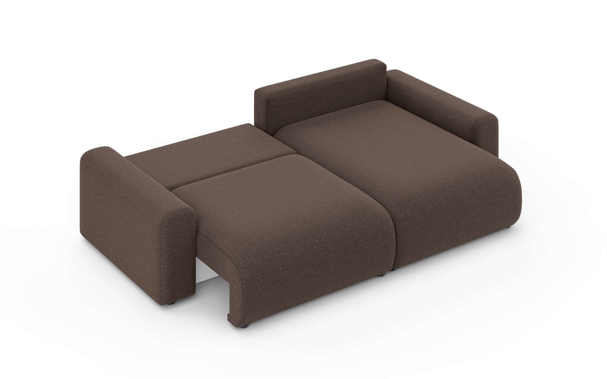 Home affaire Ecksofa »LAKESIDE klein mit Bettfunktion und Bettkasten, B/T/H 235/142/84 cm«, L-Form, Recamiere beidseitig montierbar, mit Wellenunterfederung