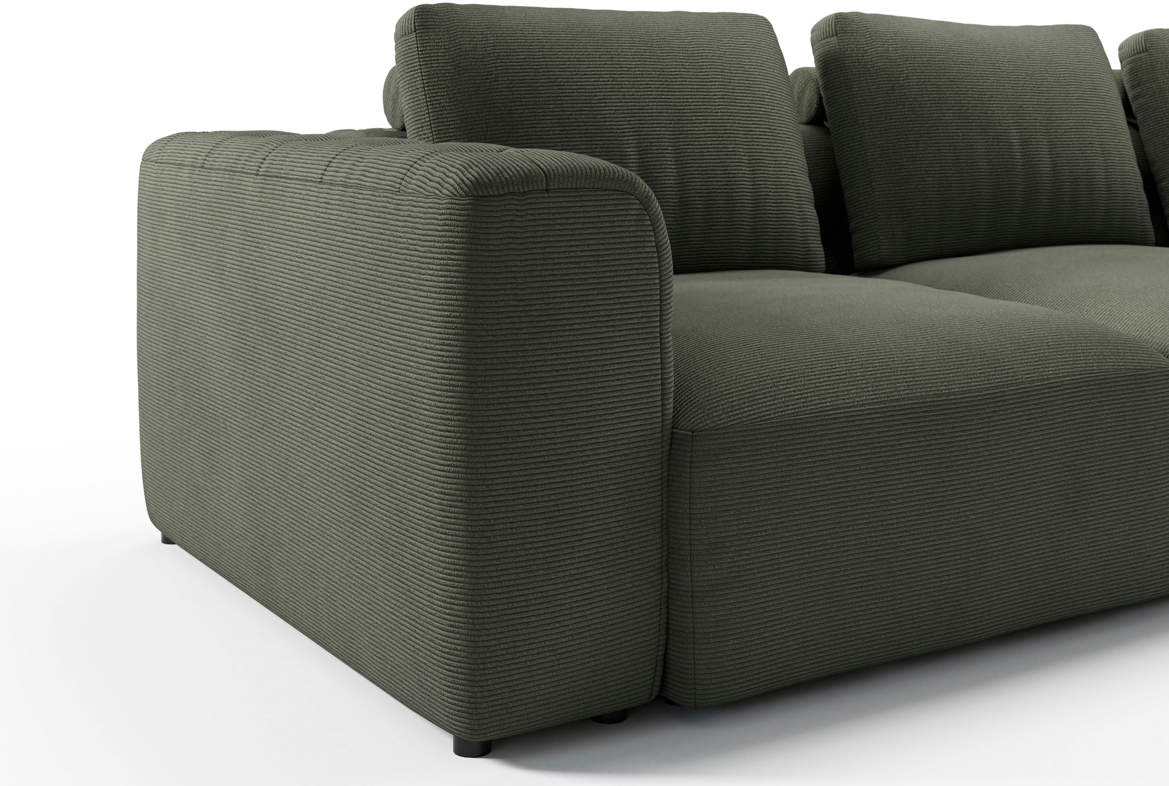 RAUM.ID Chaiselongue »Cushid« Modul-Sofa, bestehend aus 2-Sitzer und Hocker
