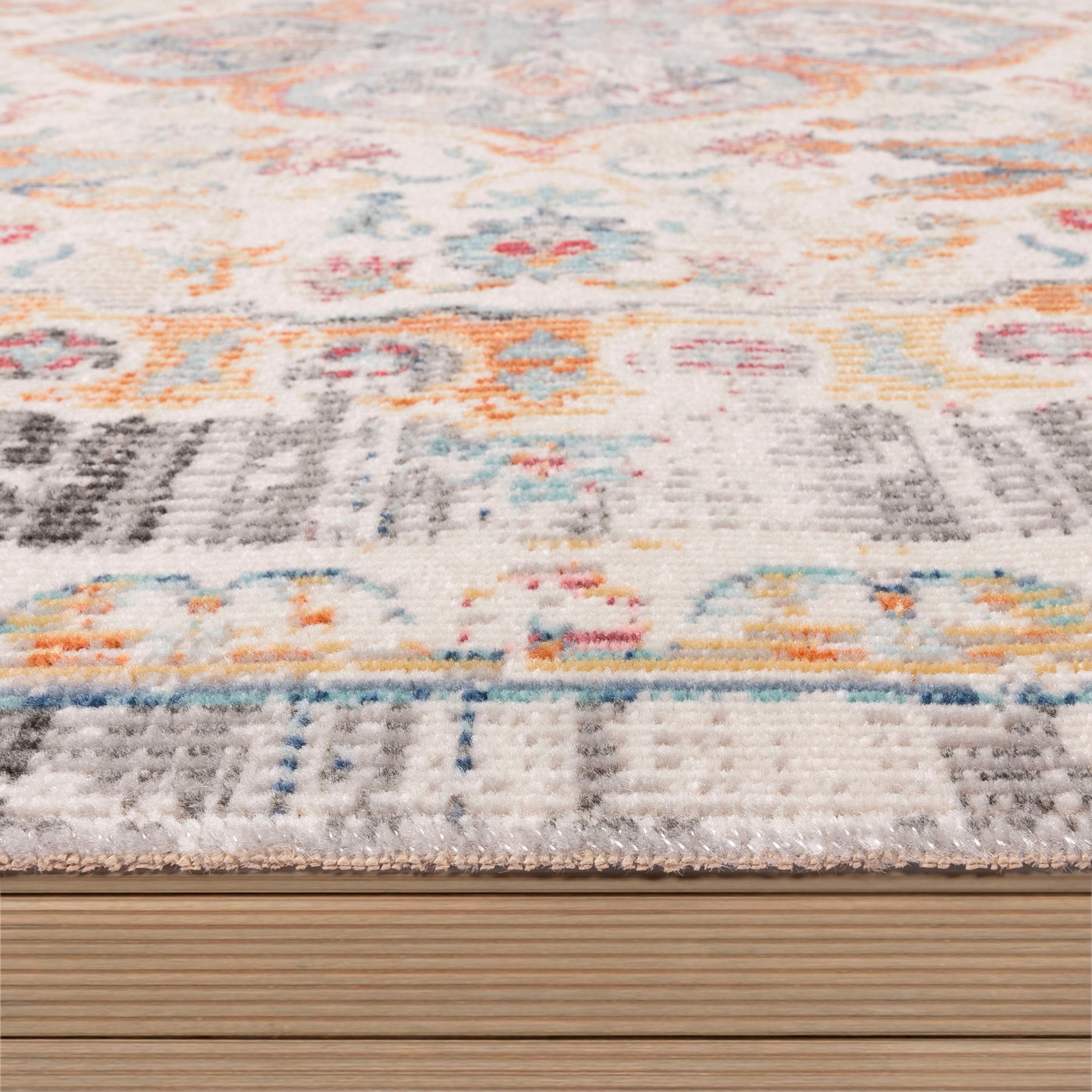 Paco Home Teppich »Torres 279«, rechteckig, 8 mm Höhe, Kurzflor, moderne Orient Optik, Used-Look, In- und Outdoor geeignet