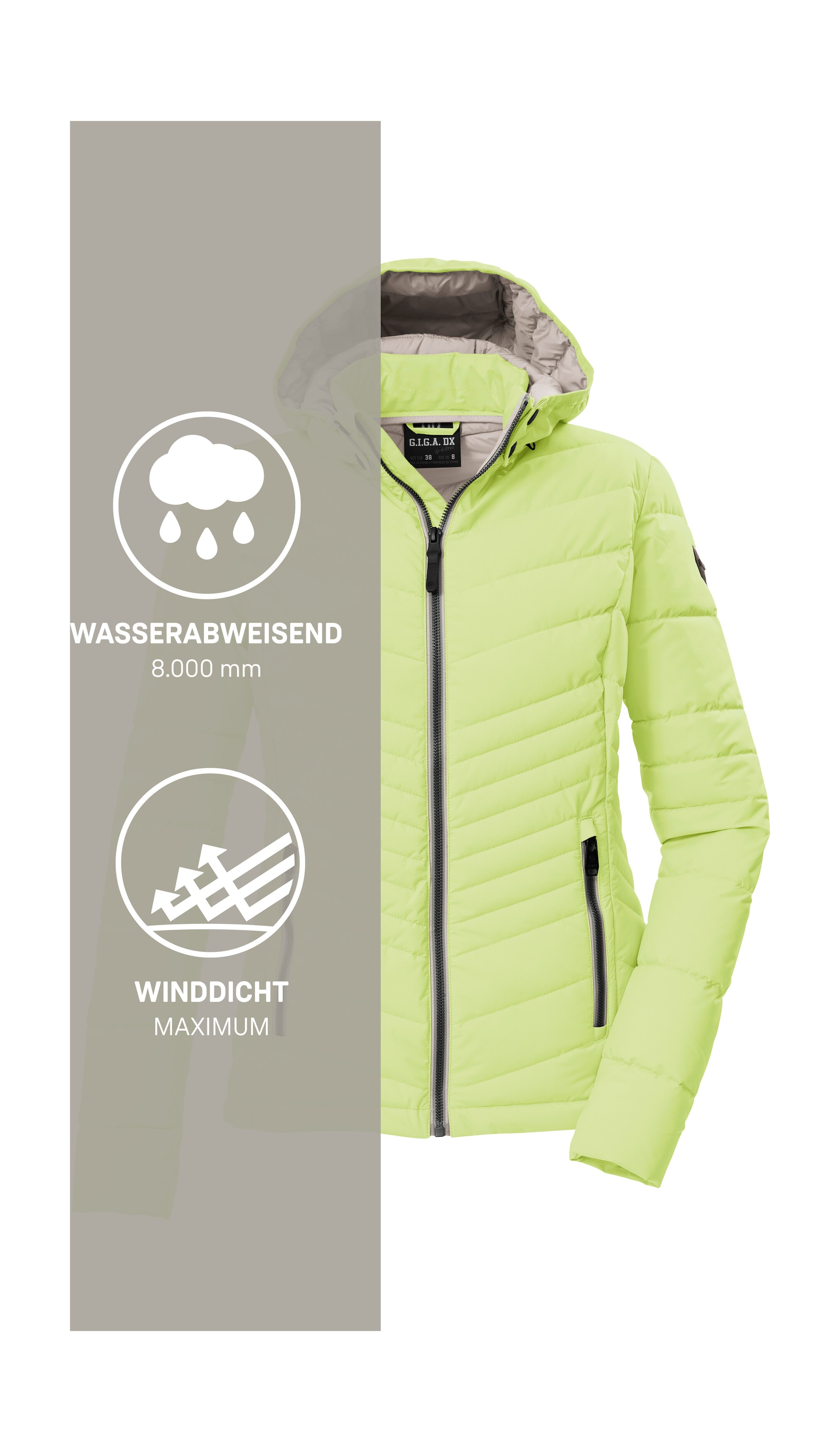 G.I.G.A. DX by killtec Steppjacke »GS 91 WMN QLTD JCKT« Damen Steppjacke: wasserabweisend, winddicht, atmungsaktiv