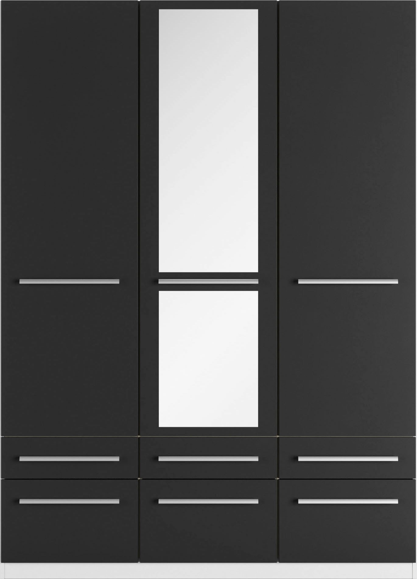 priess Kleiderschrank »Schrank Garderobe Wäscheschrank Barcelona in 5 Breiten«, viel Stauraum, geräumige Schubkästen, mit Spiegel, MADE IN GERMANY