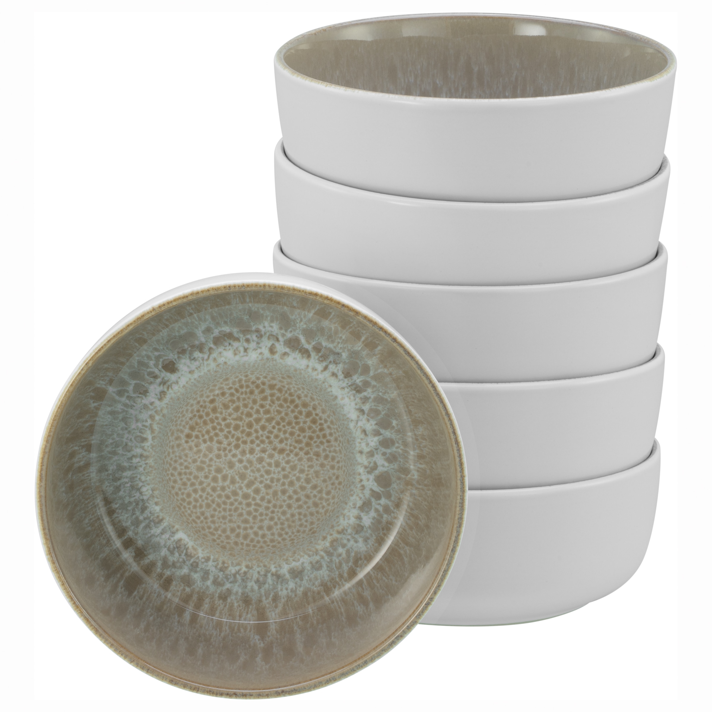 My Home Müslischale »modernes Schüssel-Set Nydala, Geschirr-Set, Bowl« 6 Stk. aus Steinzeug hohe Haltbarkeit, spülmaschinen- & mikrowellengeeignet,...