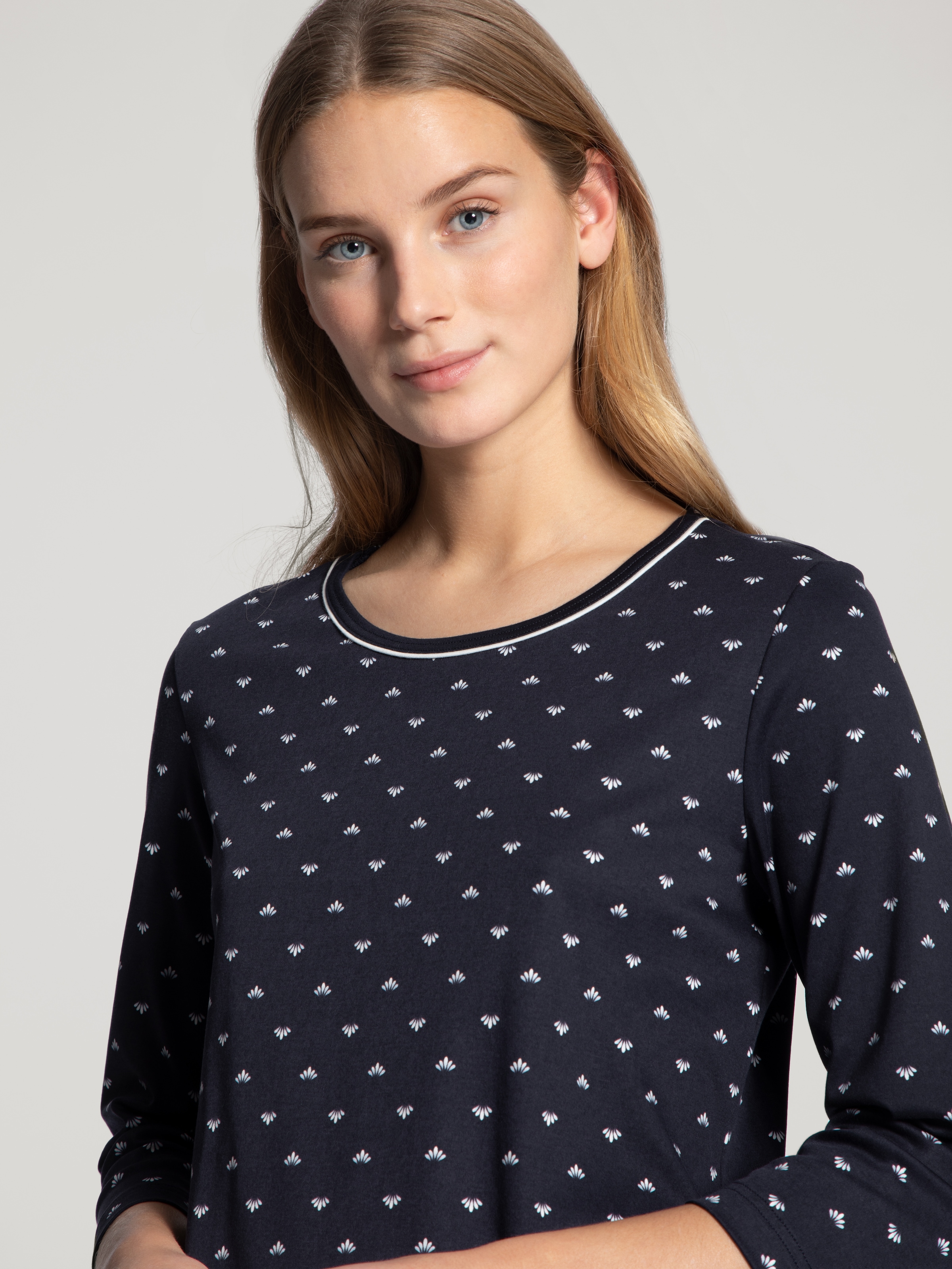 CALIDA Pyjama »Night Lovers«, (2 tlg.), mit verspieltem Muster