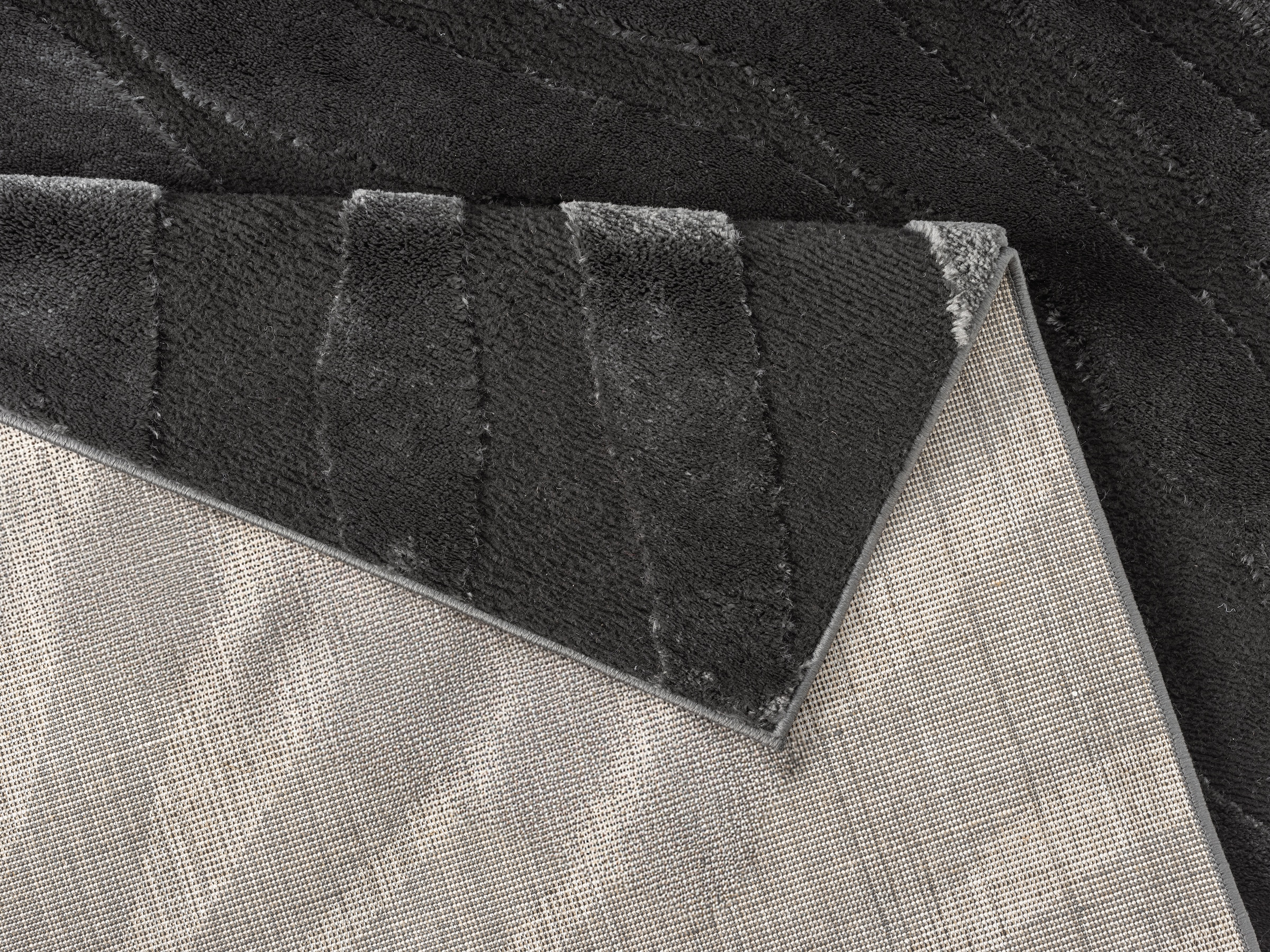 OTTO home Teppich »Benia, Hoch-Tief-Struktur« rechteckig 19 mm Höhe Wellen-Design, leichter Glanz, modern, Wohnzimmer, Schlafzimmer