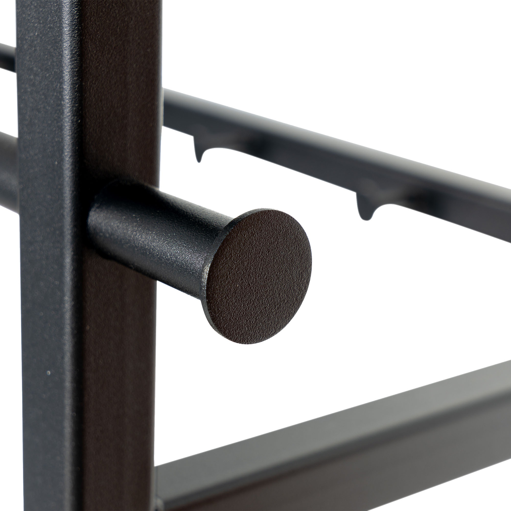 Spinder Design Garderobenleiste »MARCO«, (1 St.), Wandgarderobe aus Stahl mit 5 Haken, Hutablage und Kleiderstange